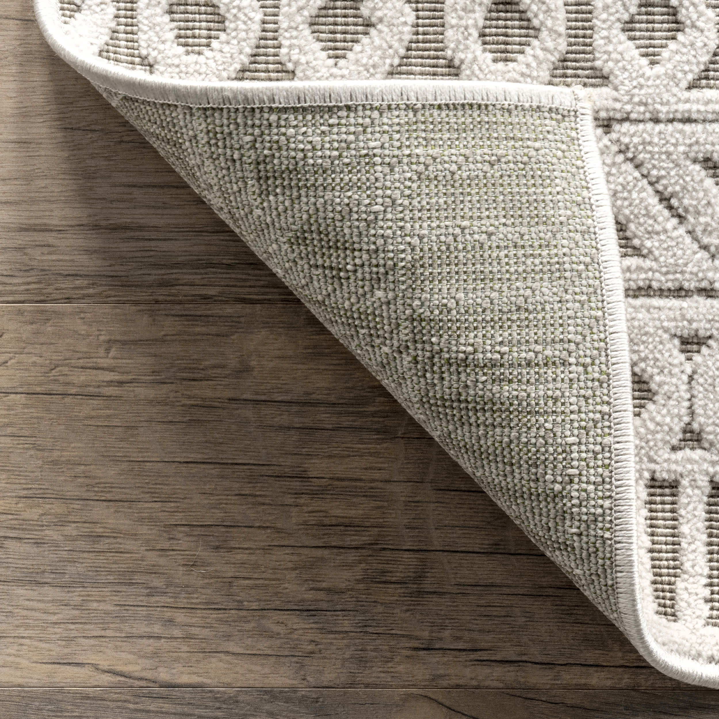 Tina Textured Geometric Banded Area Rug - Image 7