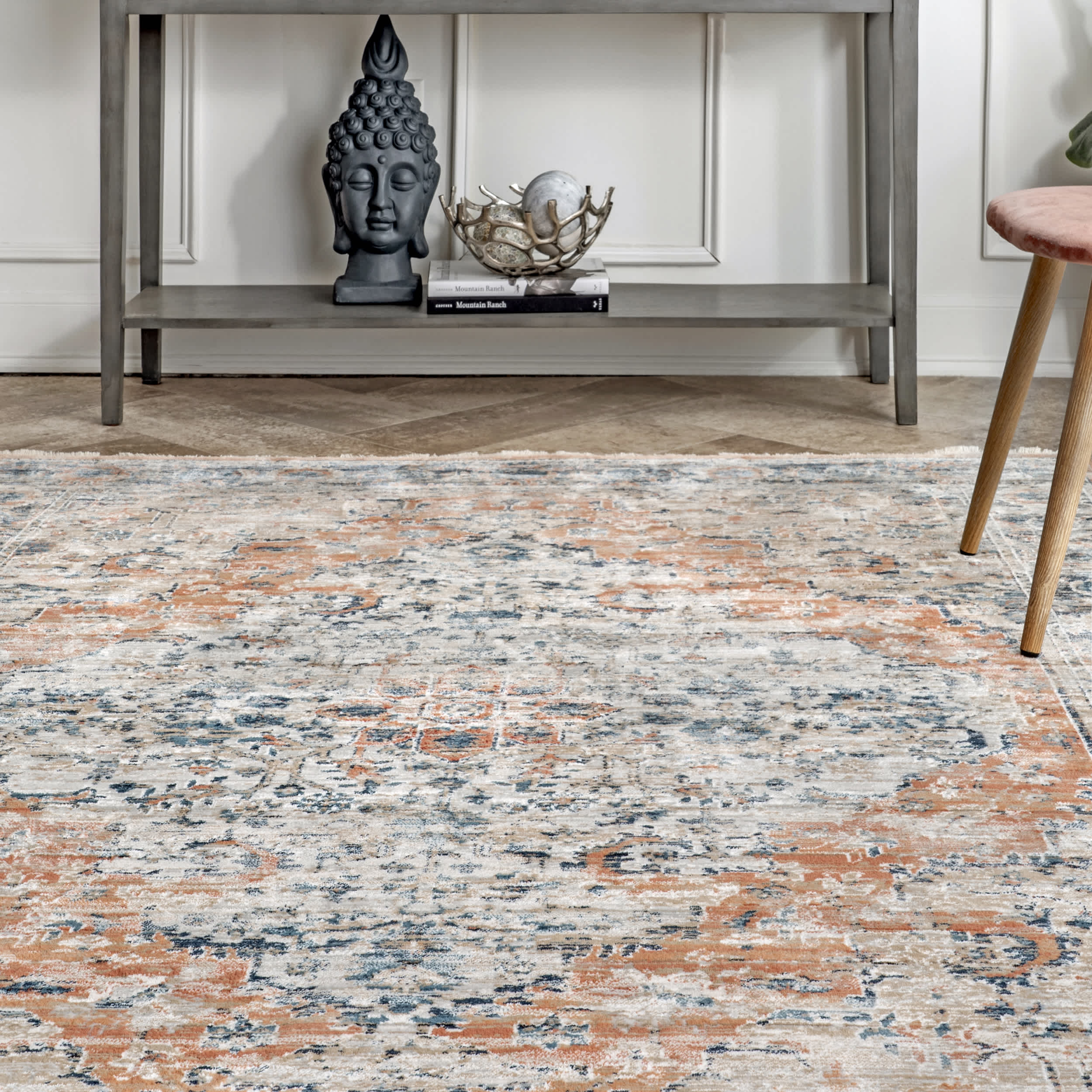 Piper Shaded Snowflakes Area Rug - Image 4