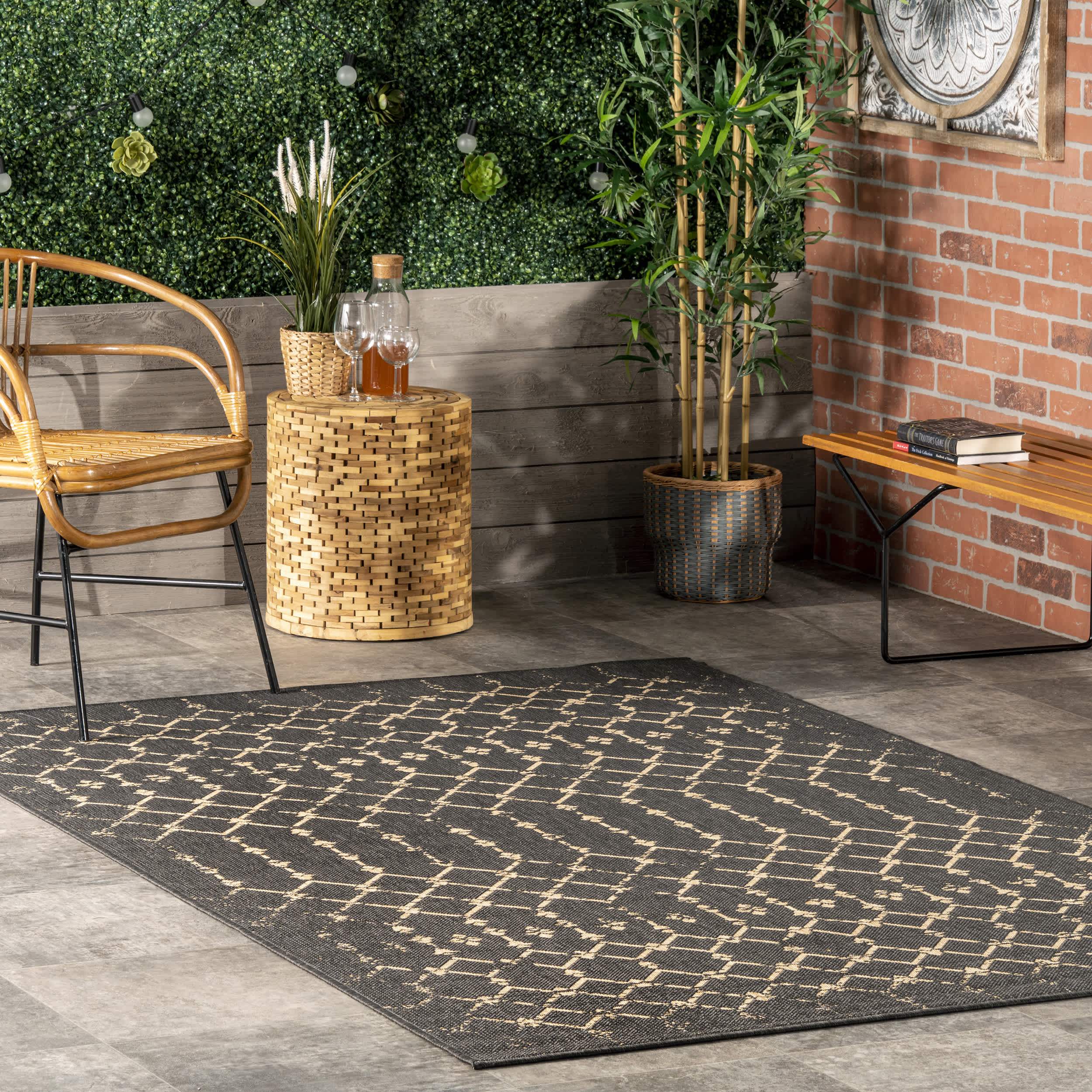 Grayson Moroccan Trellis Indoor/Outdoor Area Rug - Image 11