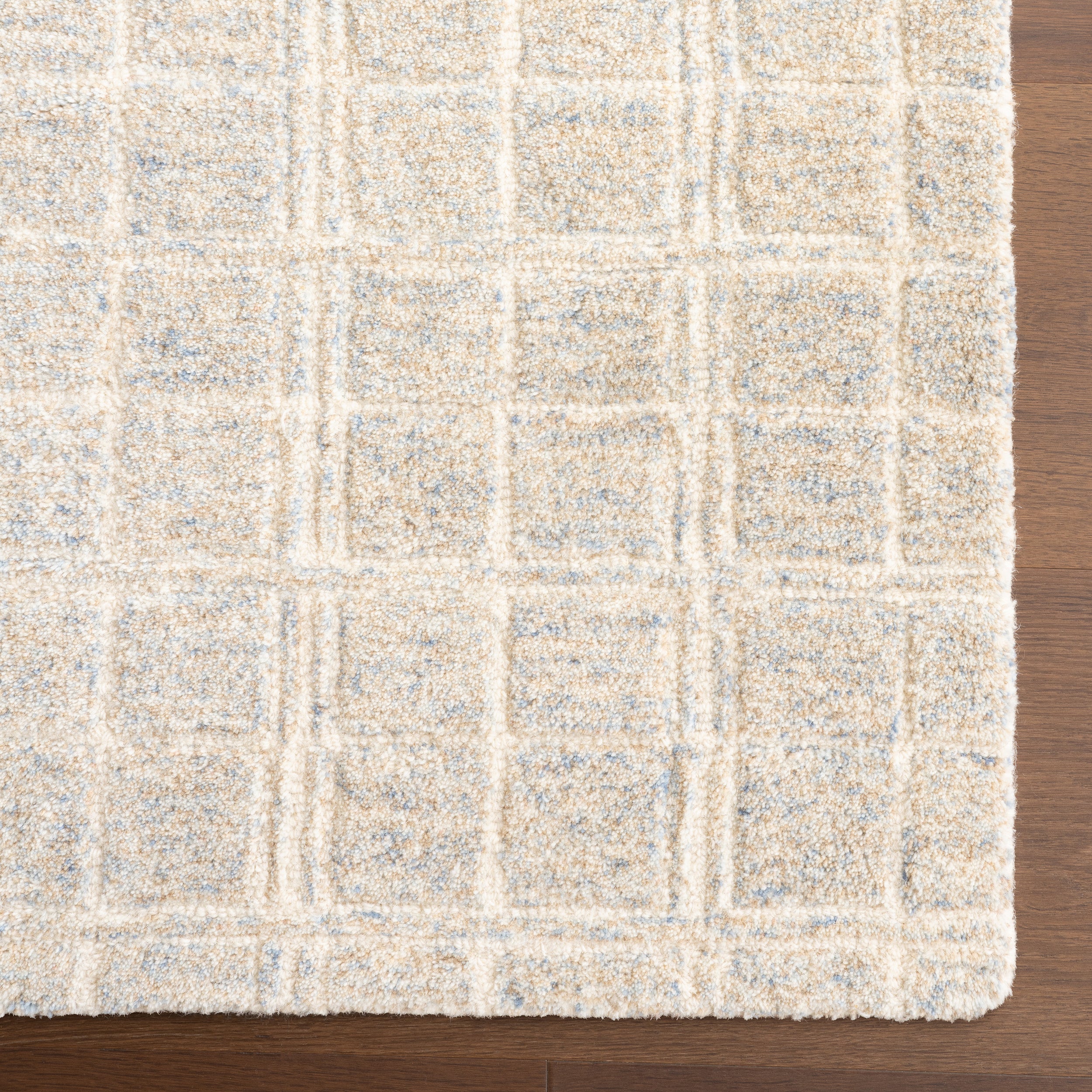 Camellia Checkered Wool Area Rug - Image 6
