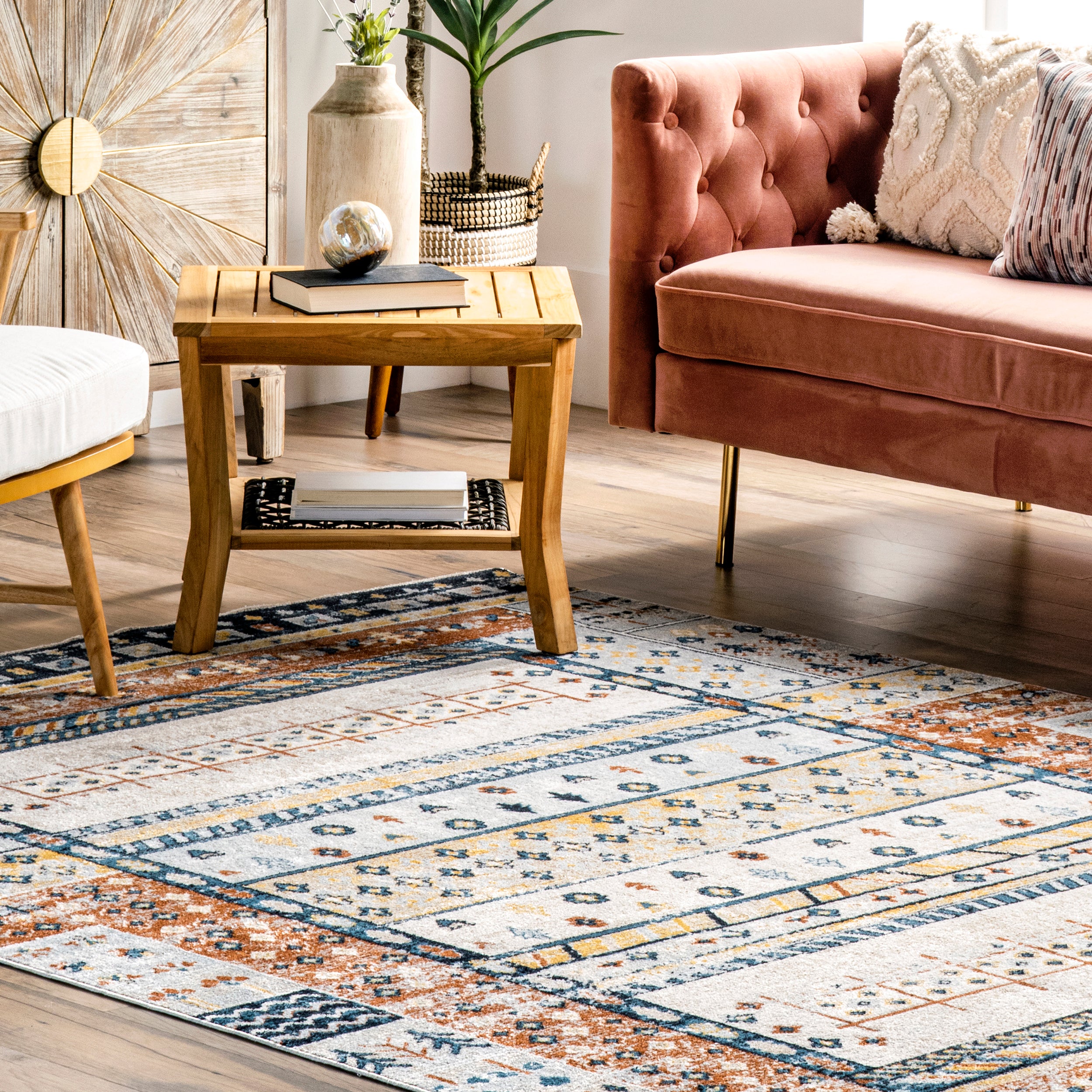 Shannon Machine Washable Geometric Tribal Area Rug - Image 9
