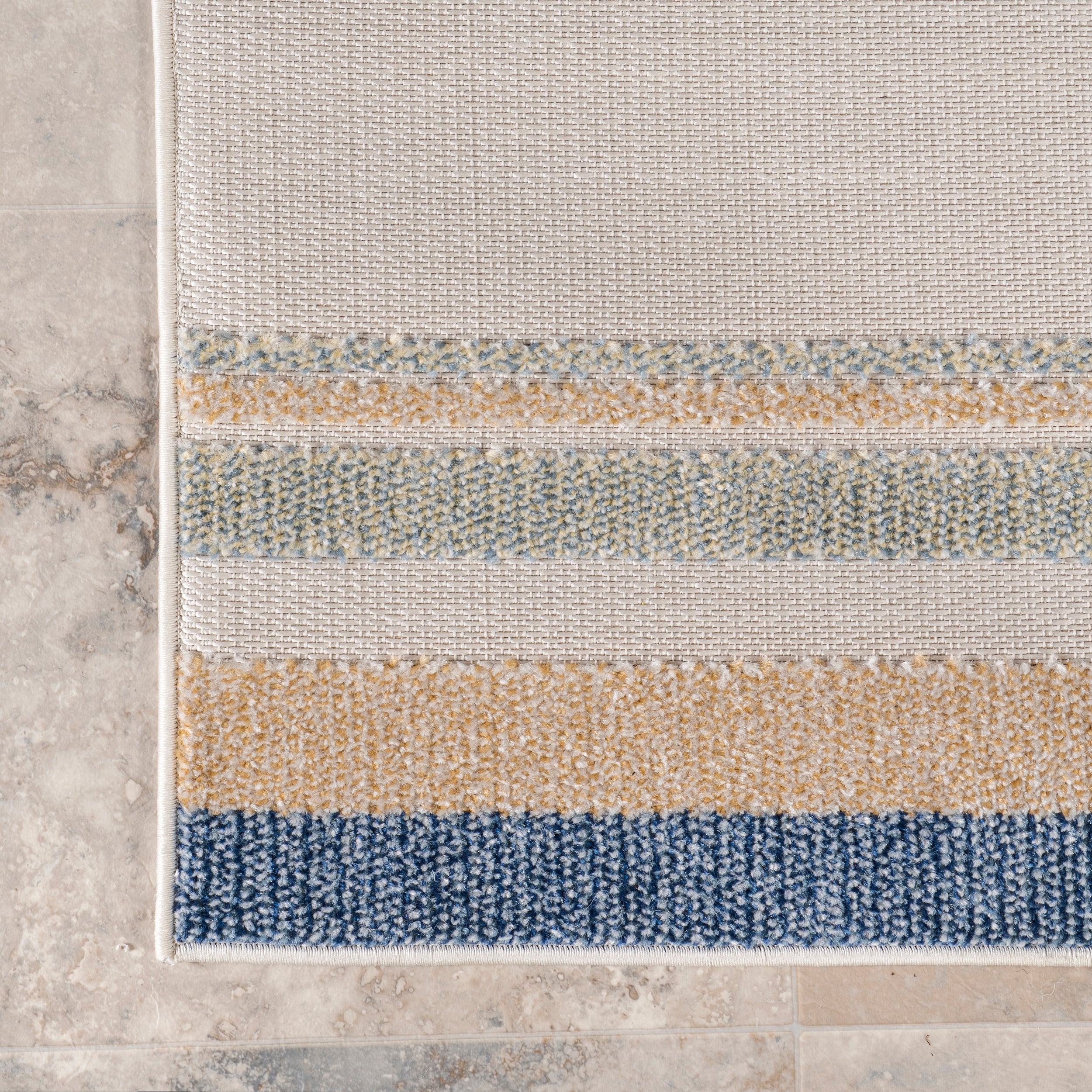 Adira Geometric Striped Indoor/Outdoor Area Rug - Image 5