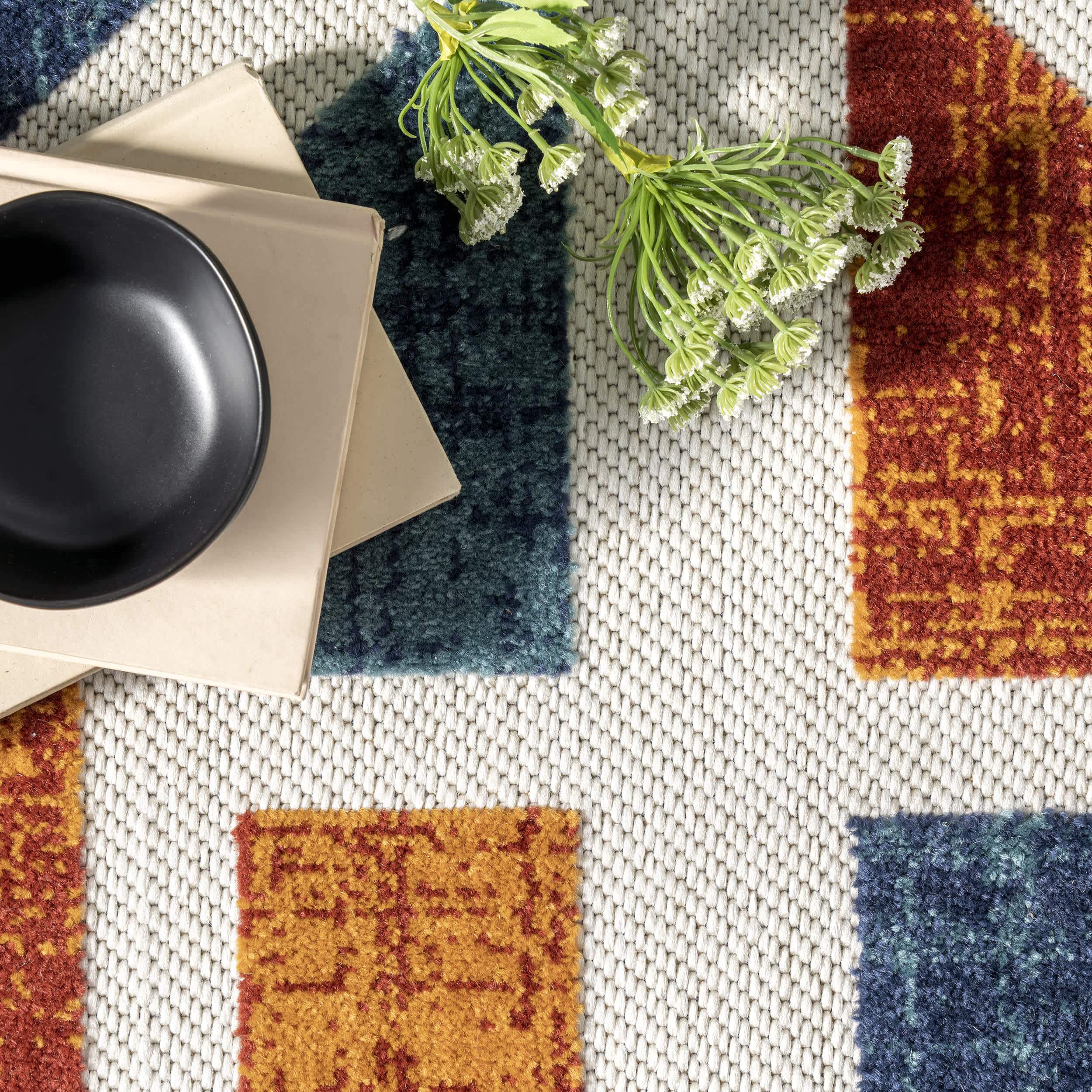 Alexia Contemporary Geometric Indoor/Outdoor Area Rug - Image 6