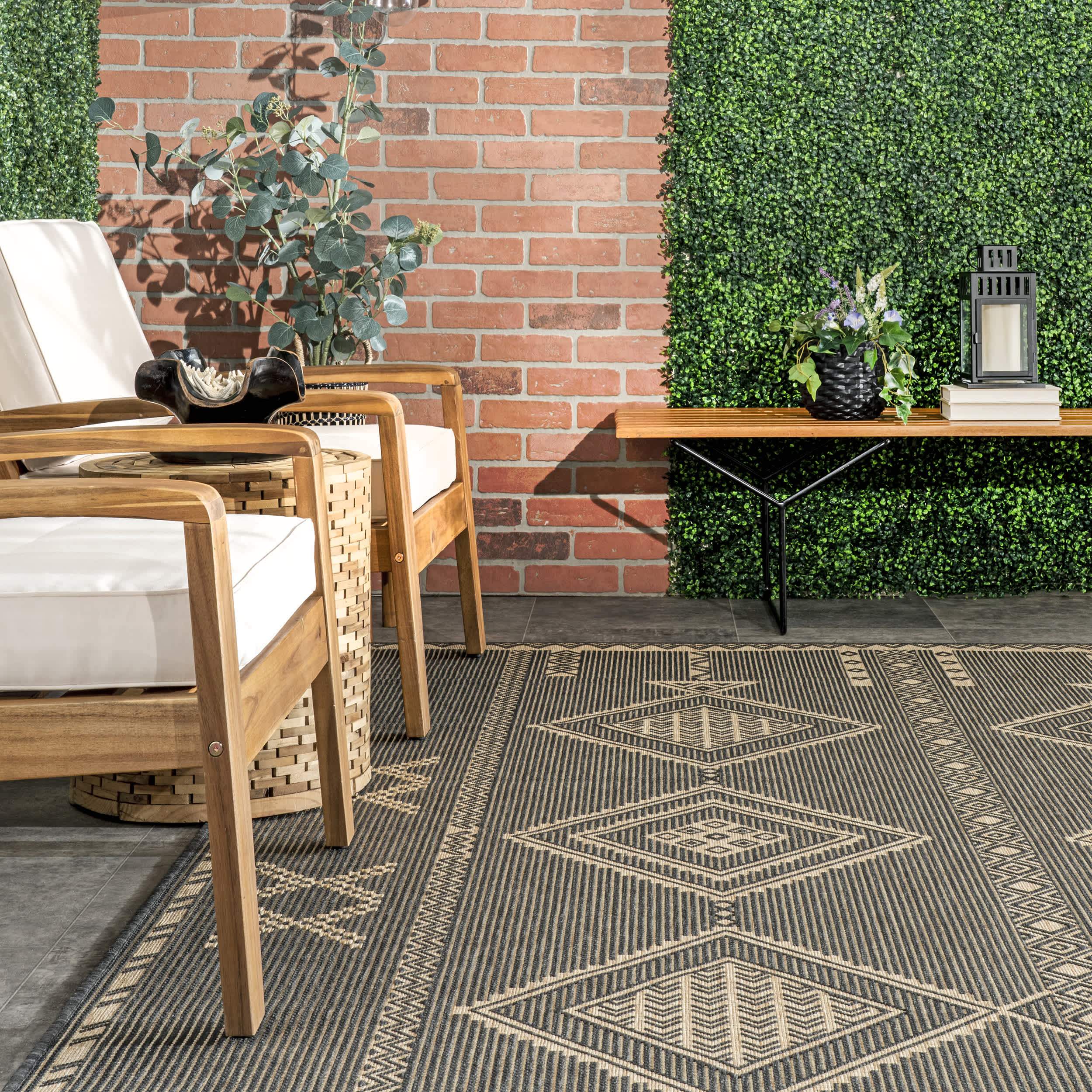 Aria Tribal Transitional Indoor/Outdoor Area Rug - Image 8