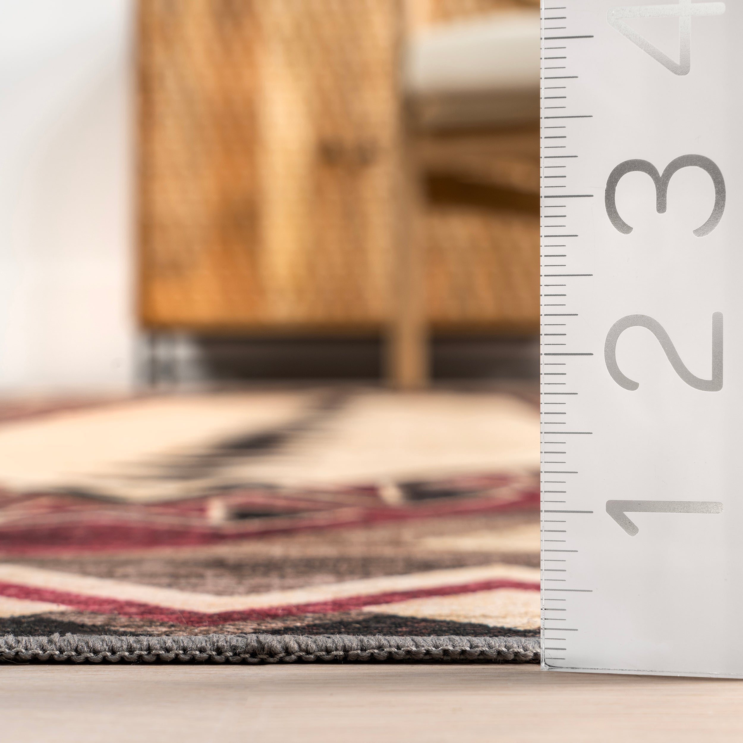 Ida Southwestern Stain-Resistant Machine Washable Area Rug - Image 3