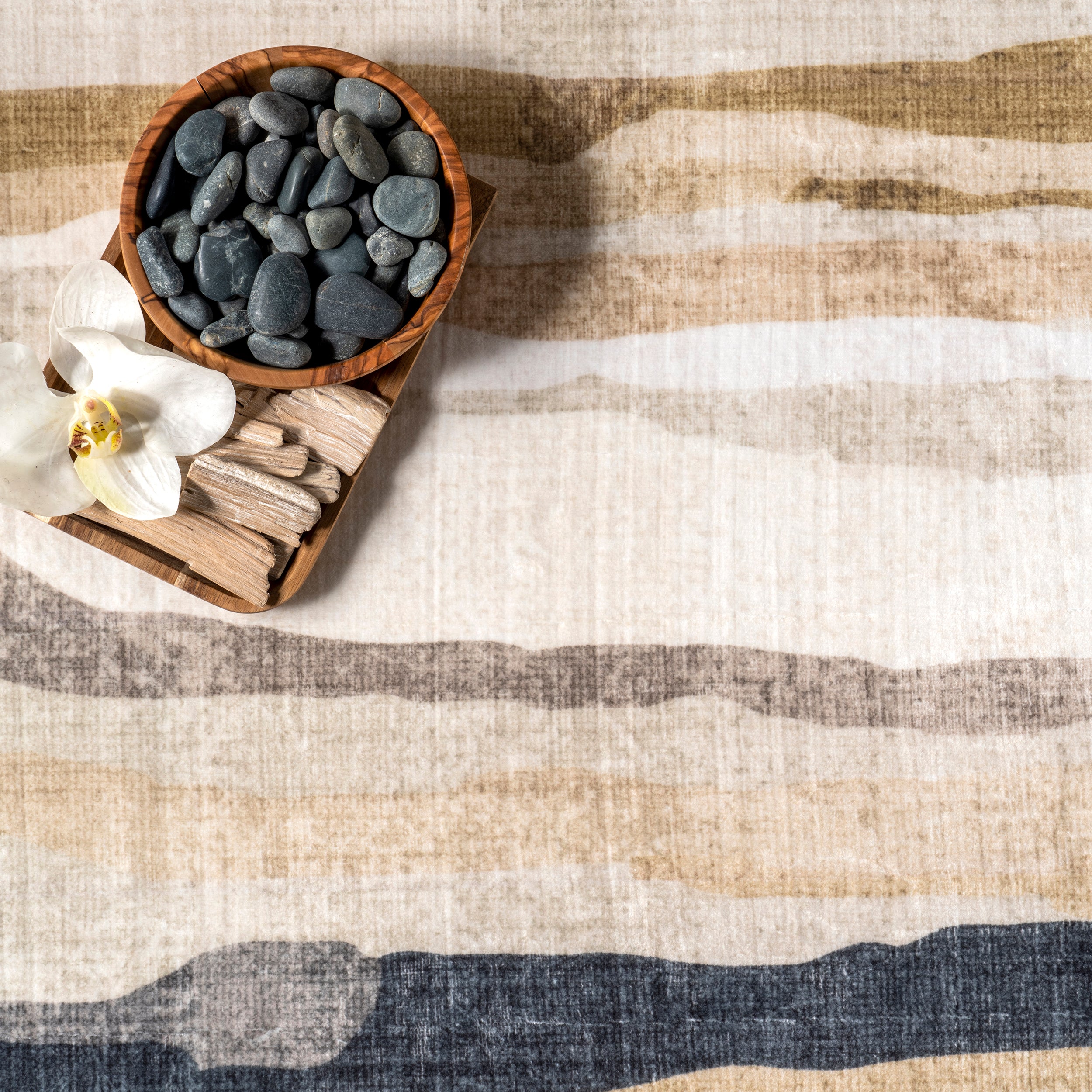 Elvi Abstract Watercolor Machine Washable Area Rug - Image 6