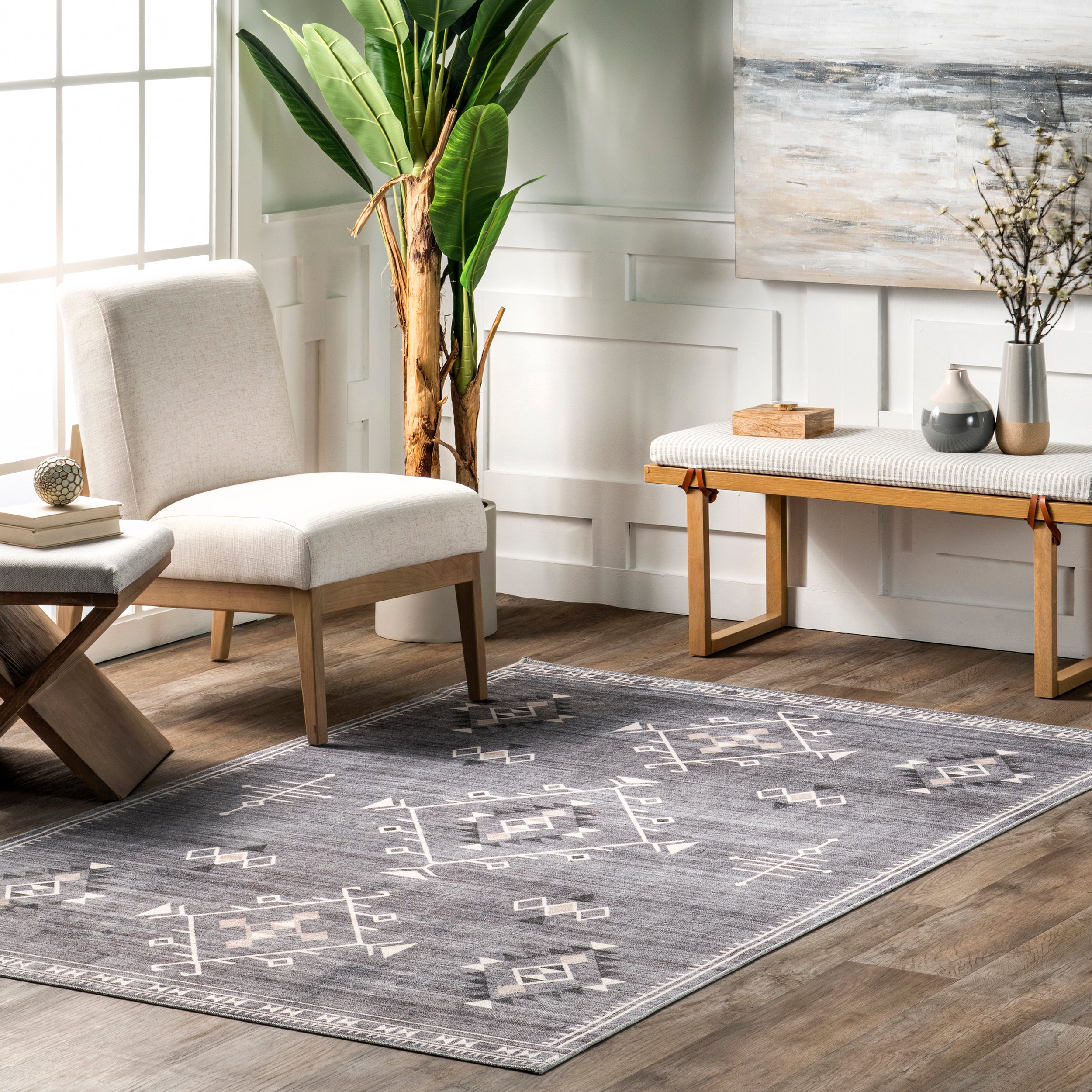 Evalyn Southwestern Machine Washable Area Rug - Image 14