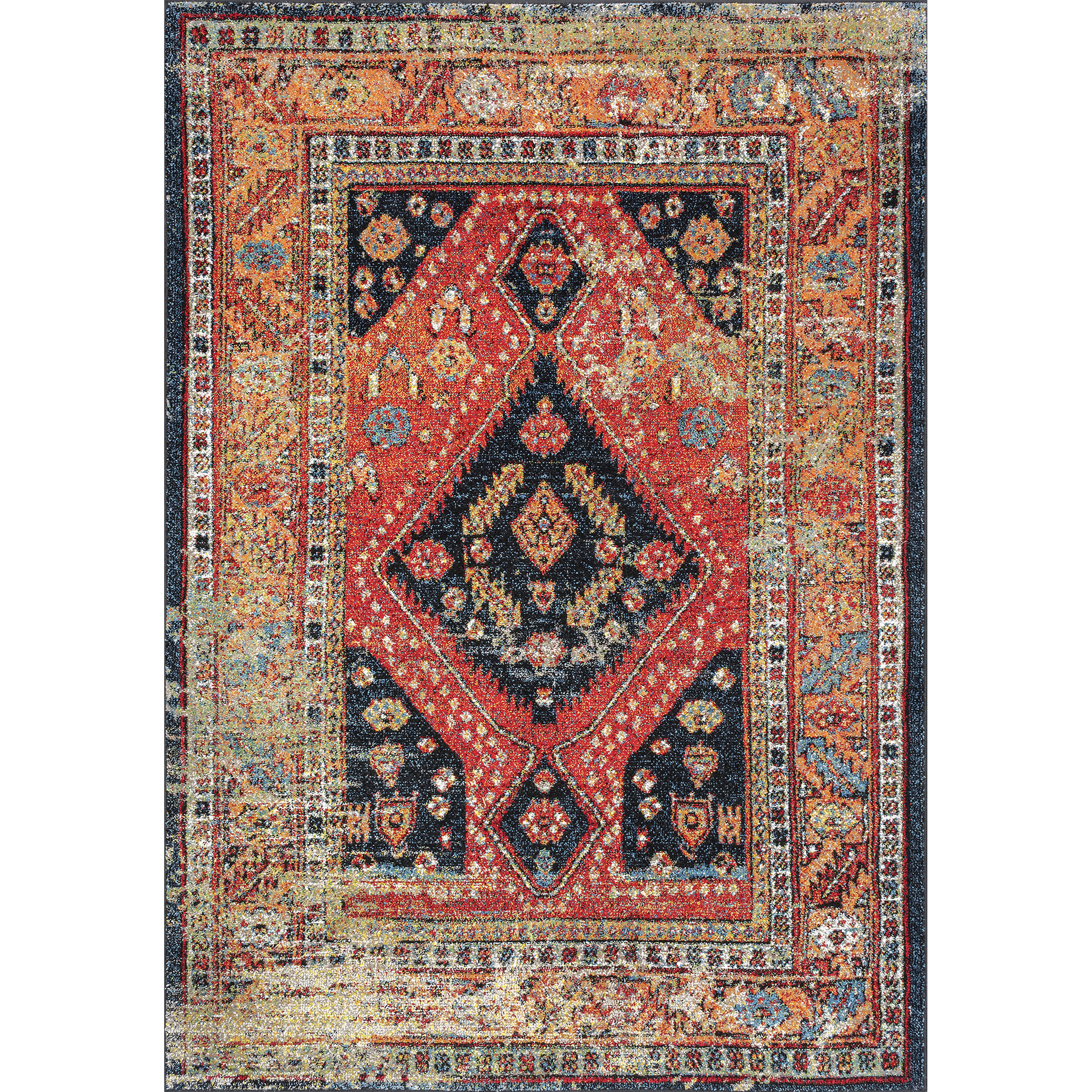 Indoor/Outdoor Transitional Floral Jane Area Rug