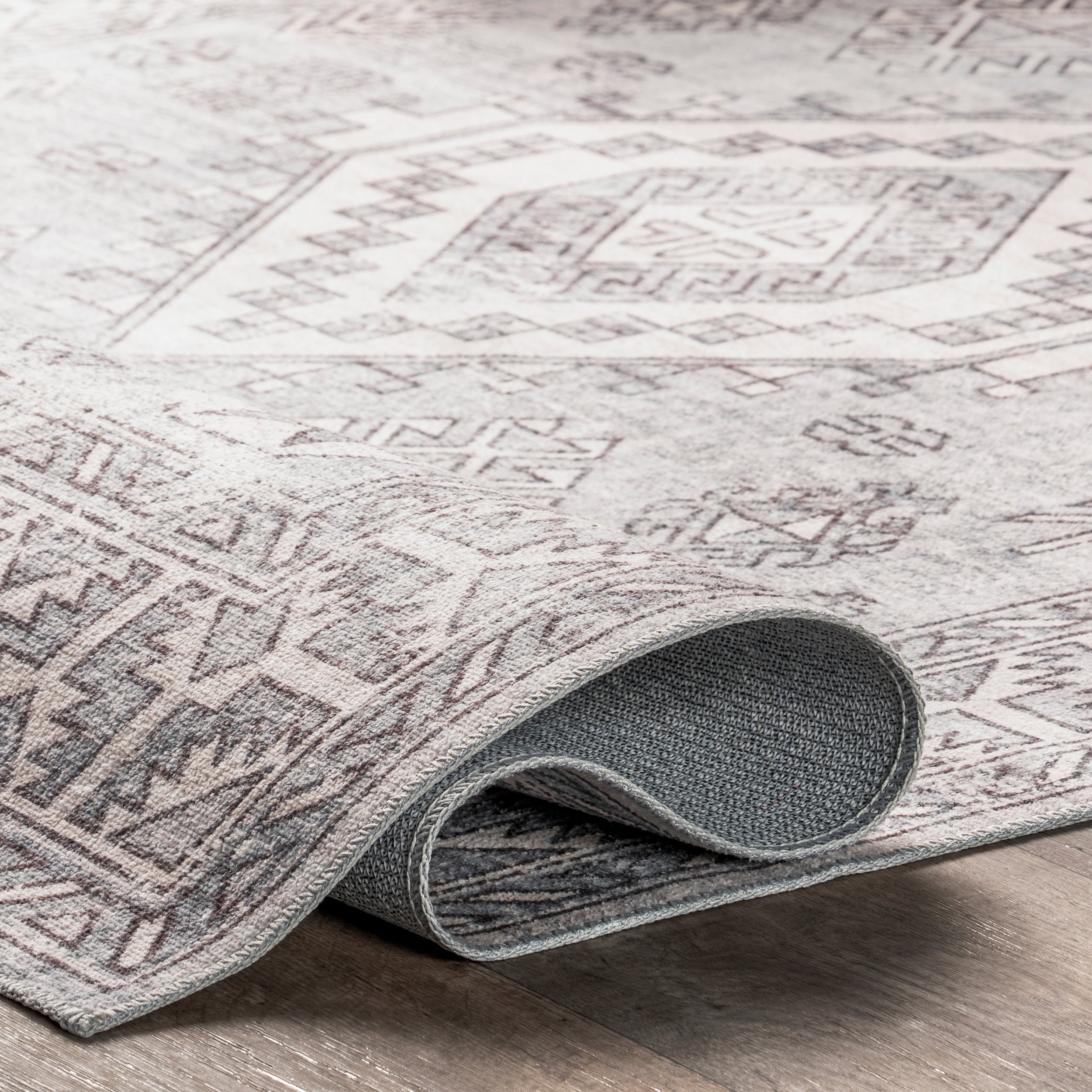 Bowie Machine Washable Tribal Pattern Area Rug - Image 17