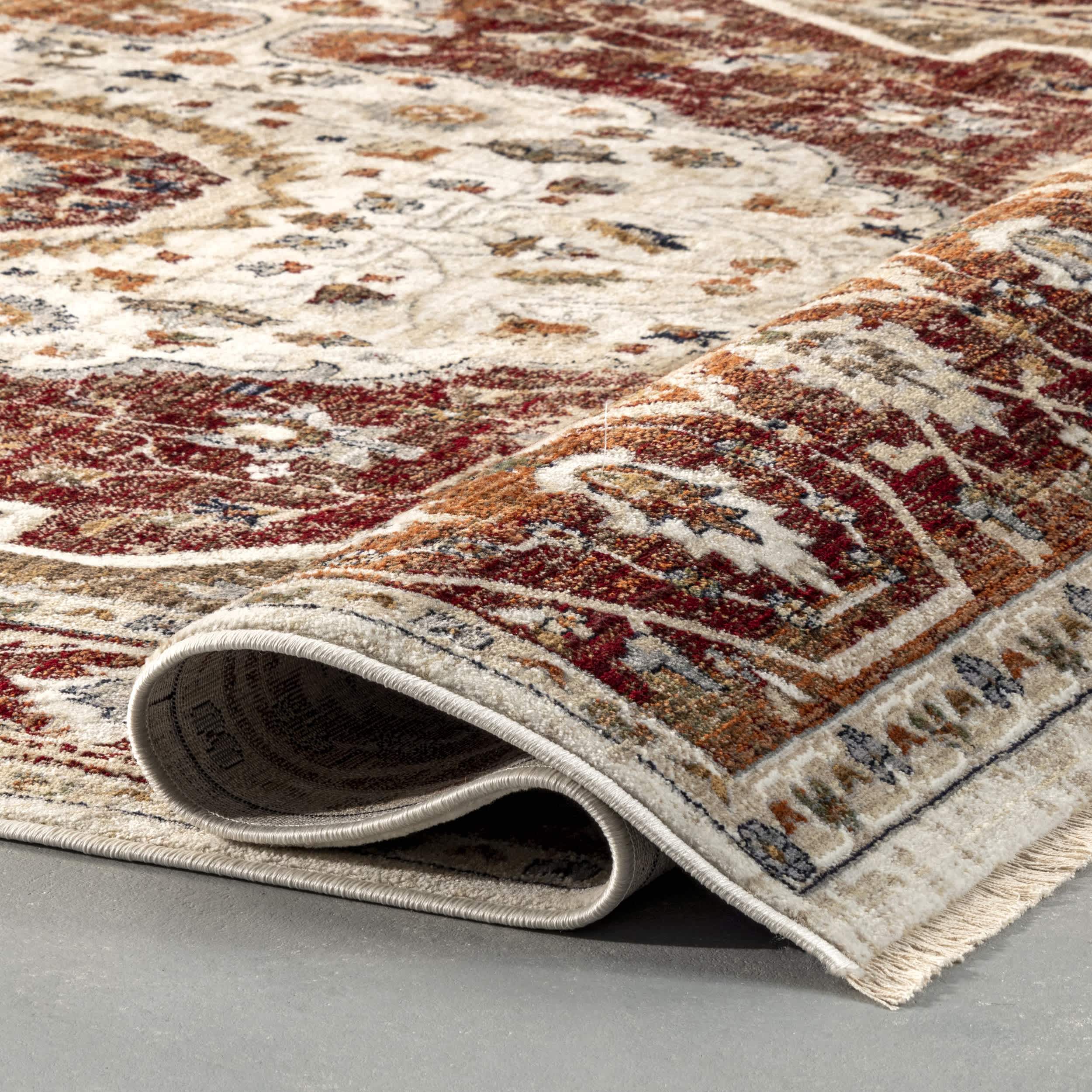 Jaime Traditional Medallion Fringe Area Rug - Image 4