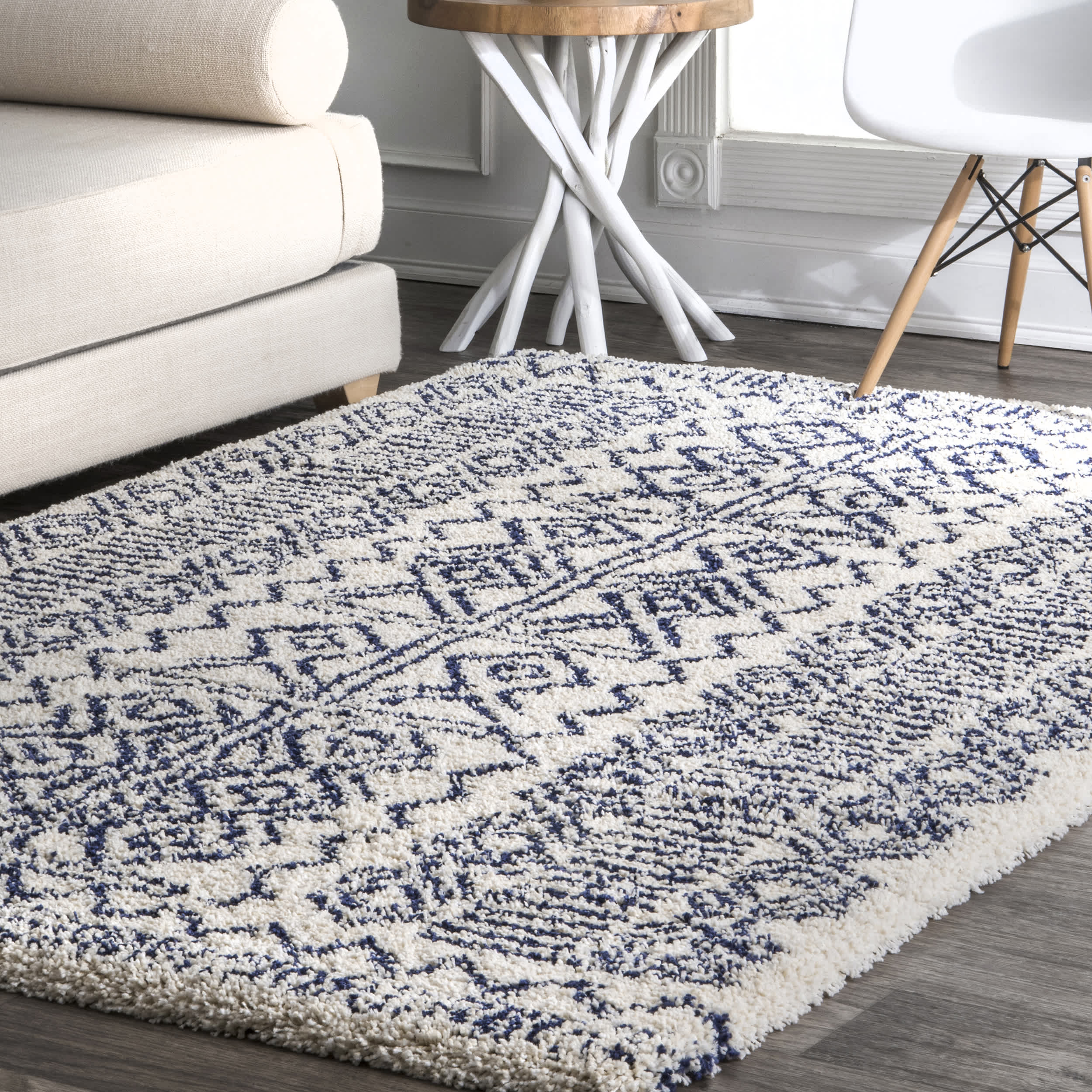 Hurley Tribal Shaggy Area Rug - Image 11
