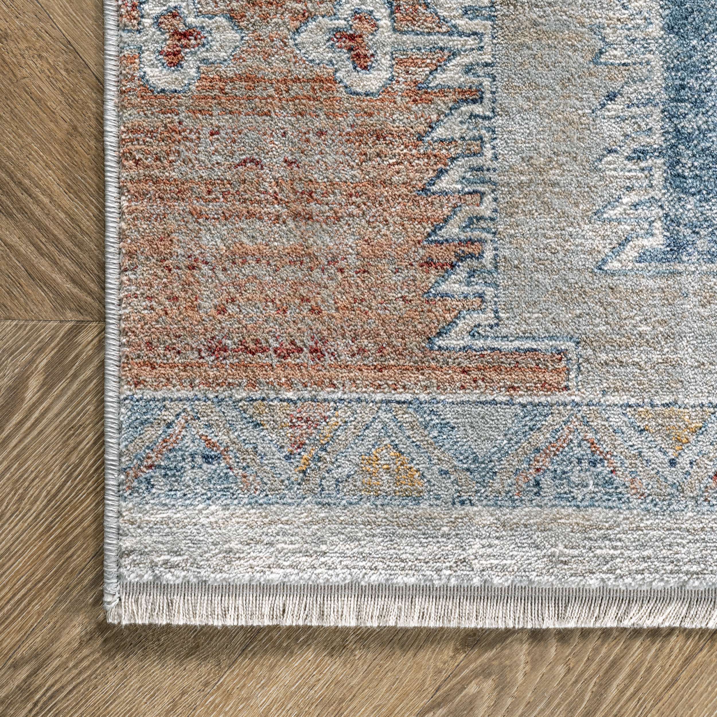 Kingsley Distressed Aztec Area Rug - Image 5