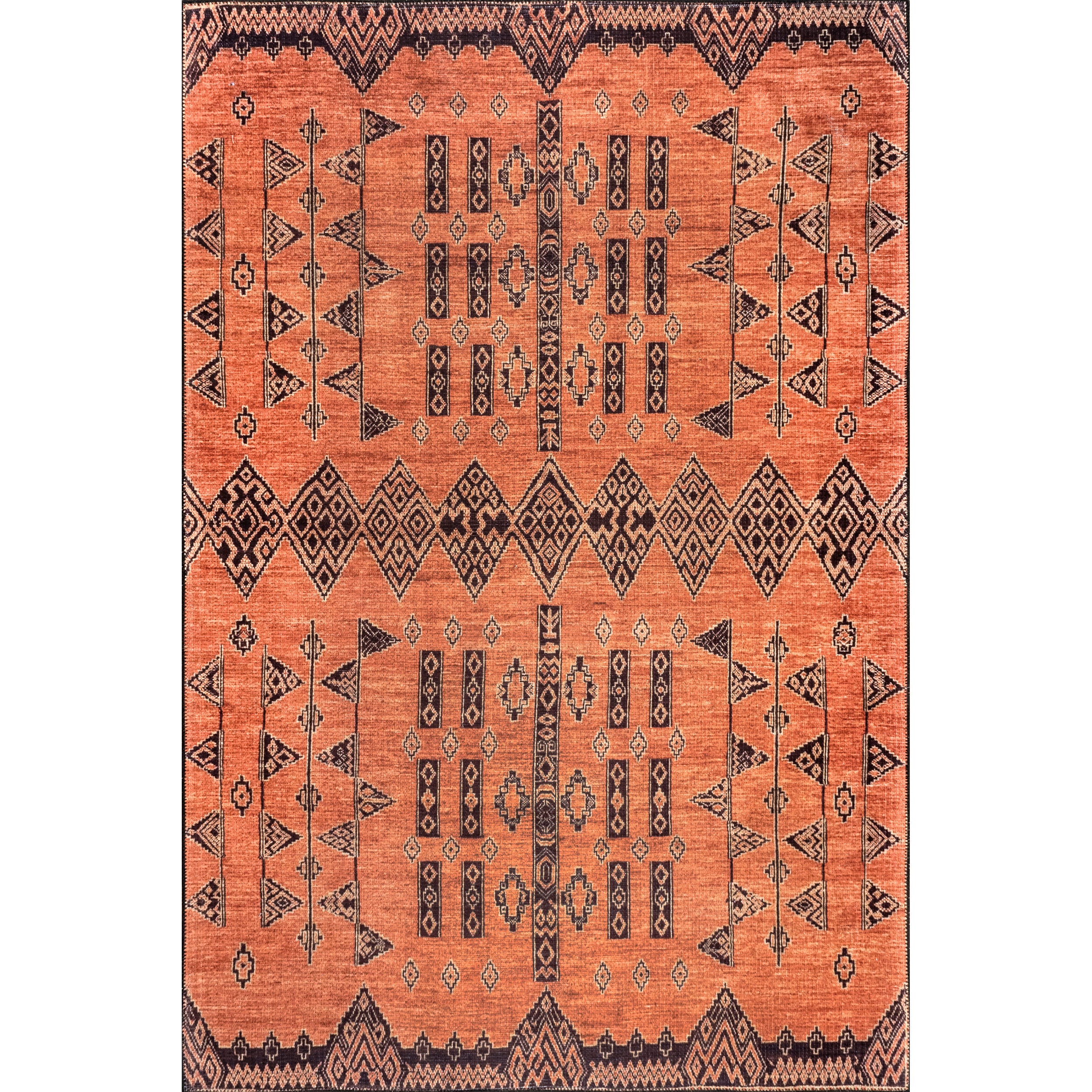 Quincy Cotton-Blend Traditional Area Rug