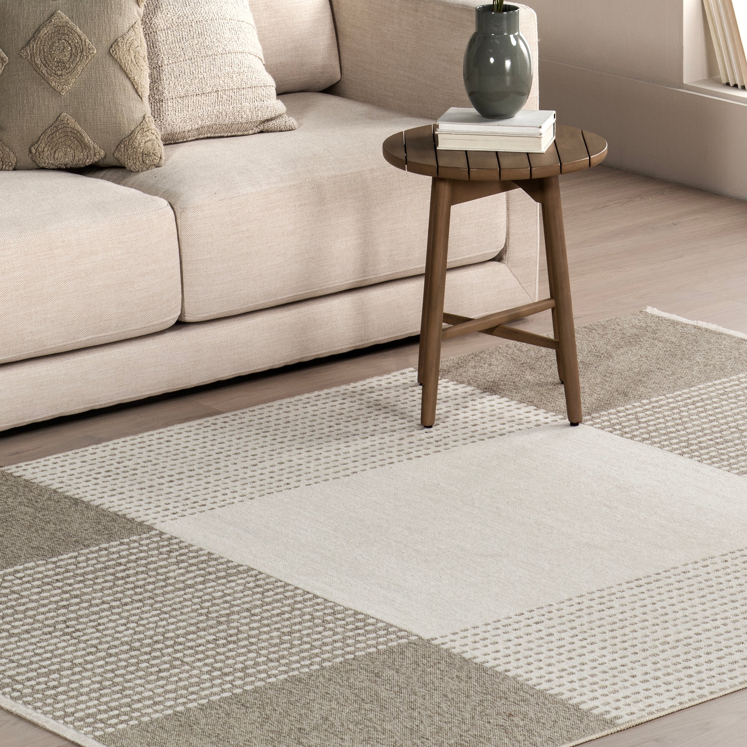 Kirby Plaid Reversible Machine Washable Area Rug - Image 9