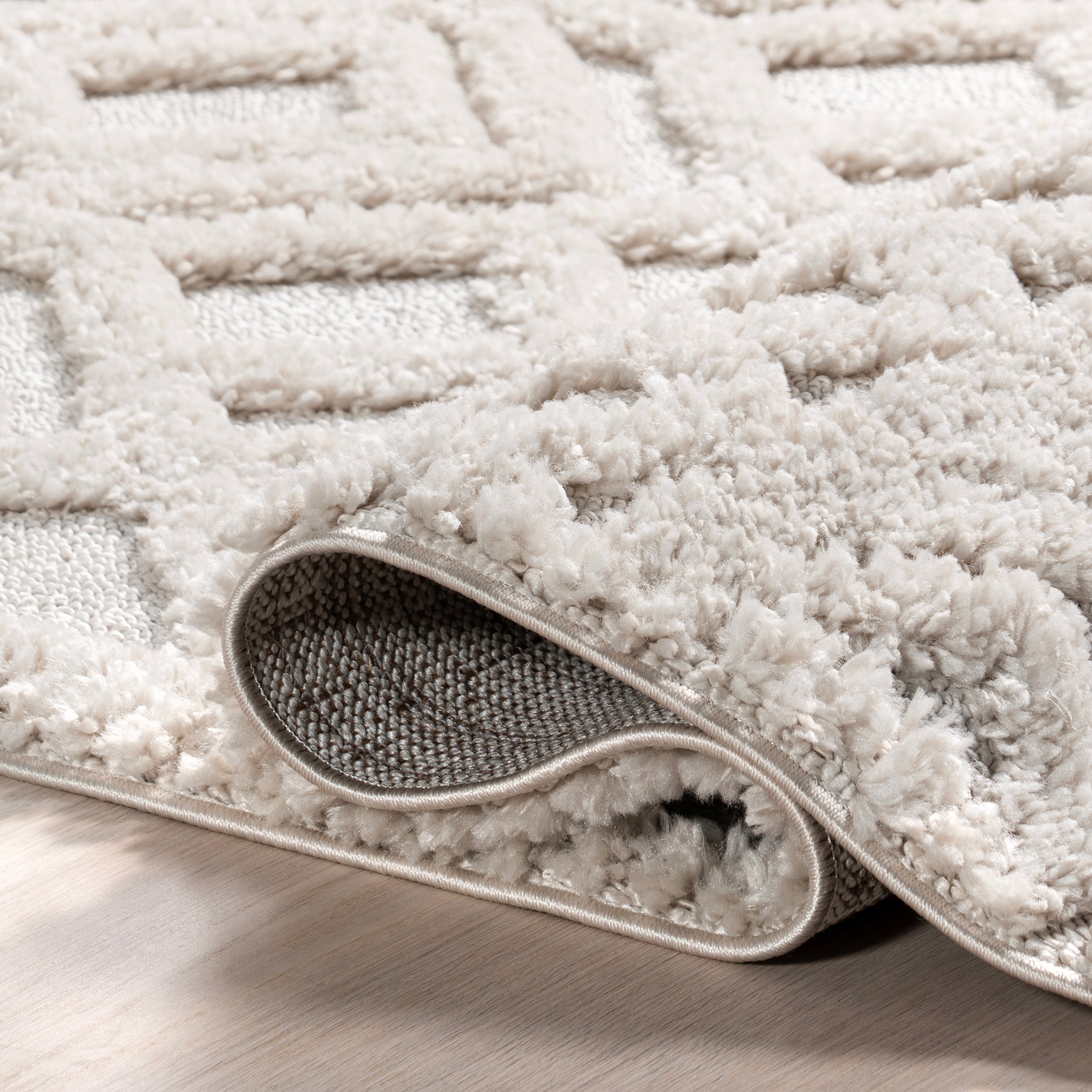 Akia Lattice High/Low Tassel Area Rug - Image 23