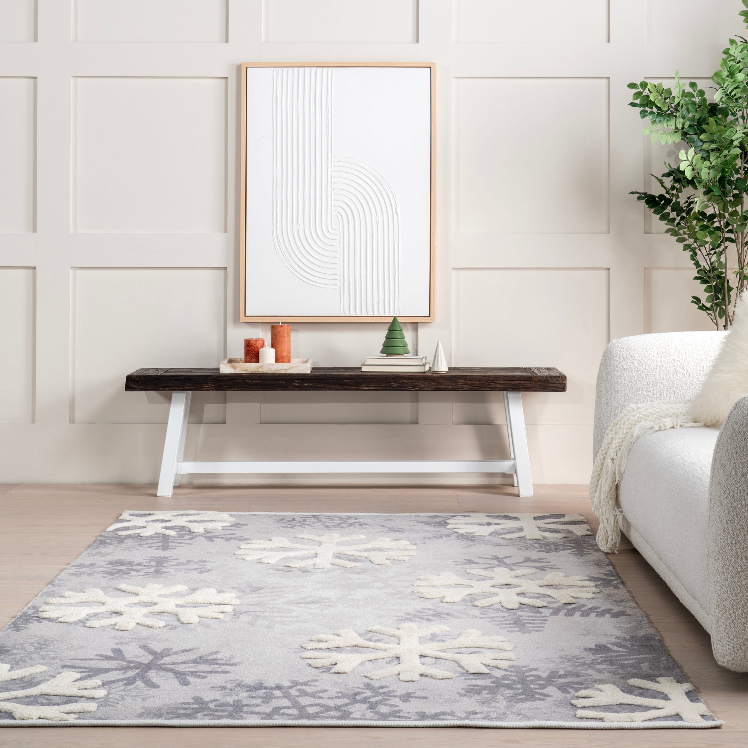 Fiona High-Low Snowfall Area Rug - Image 8