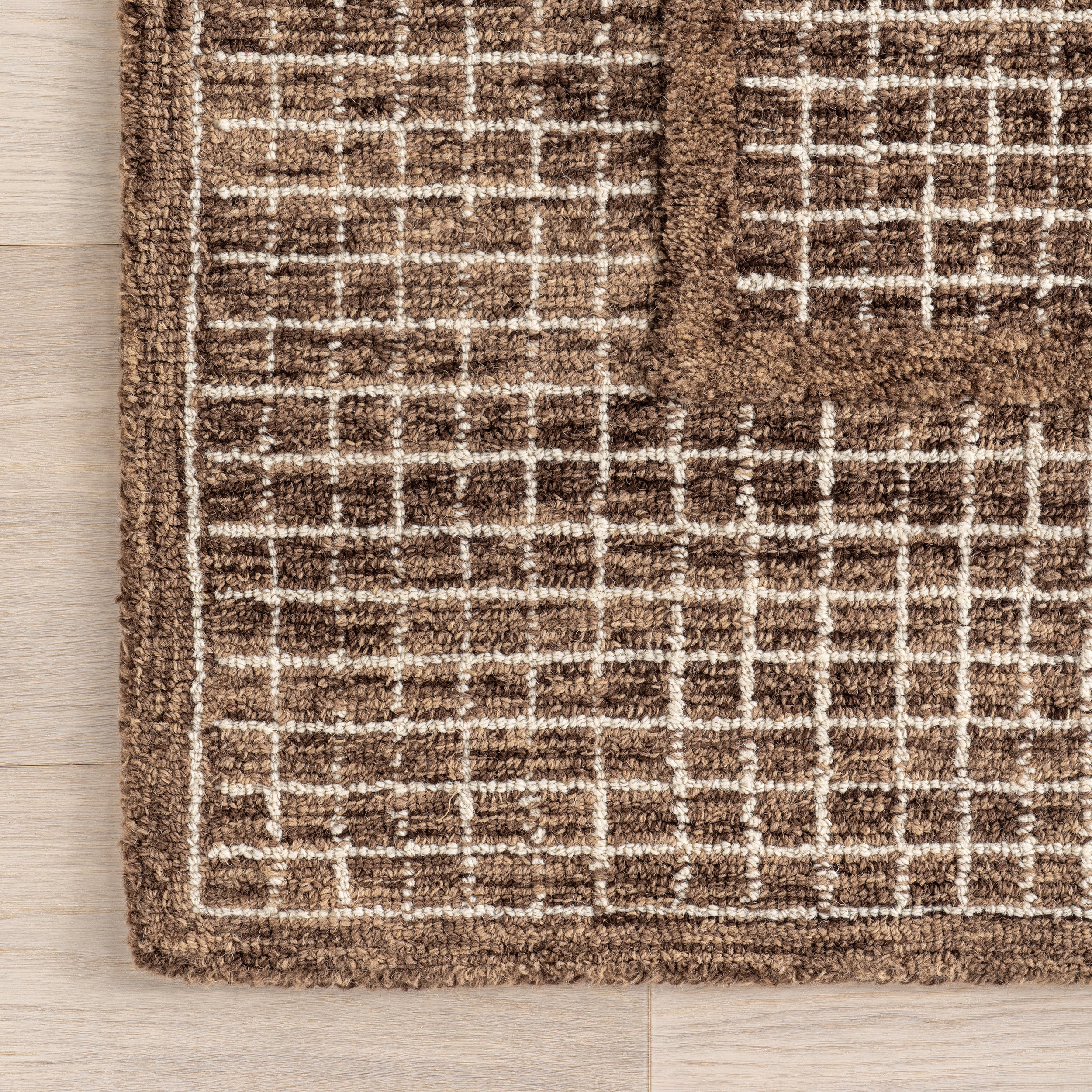 Emaline Geometric Wool Area Rug - Image 6