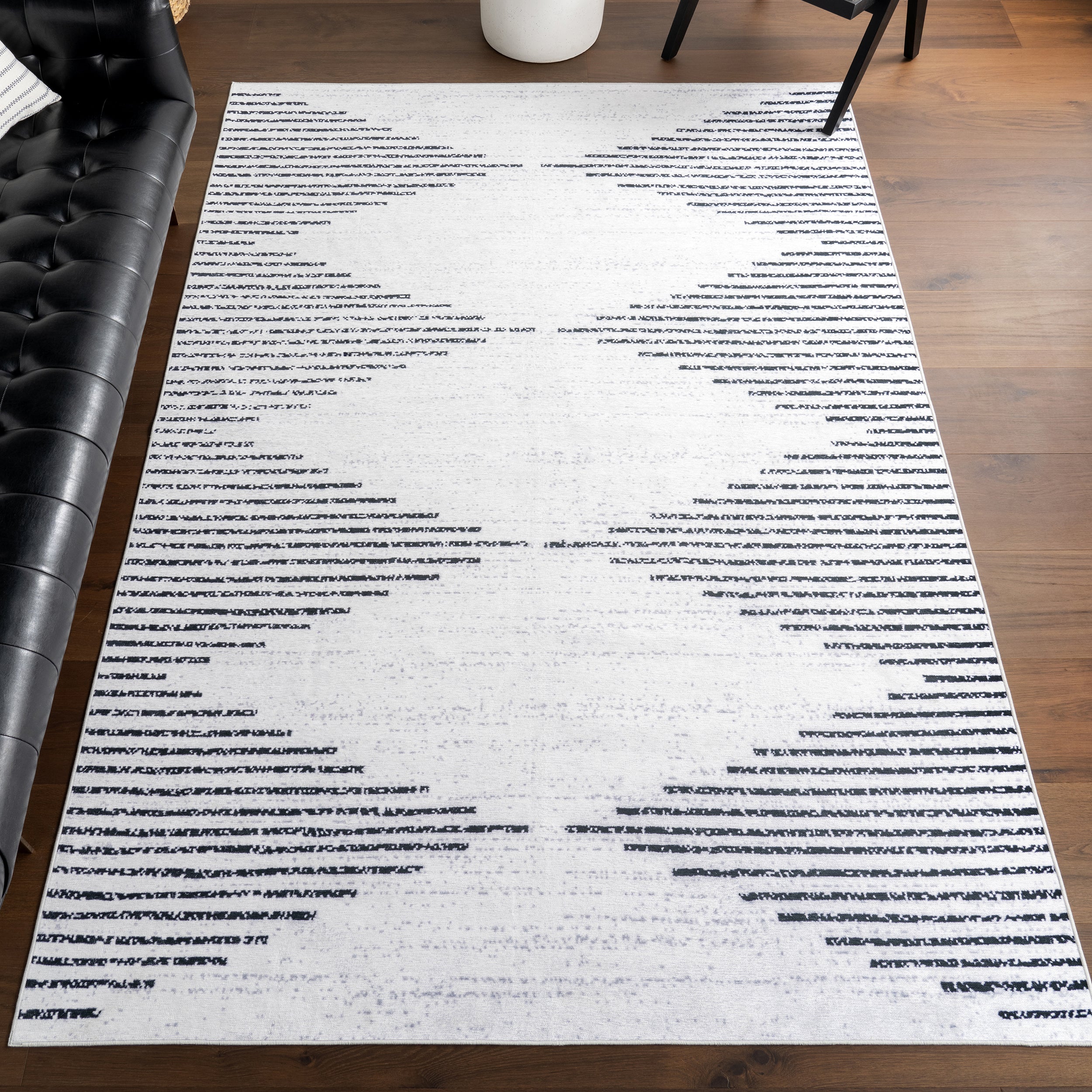 Yori Diamond SplashGuard Machine Washable Area Rug - Image 2
