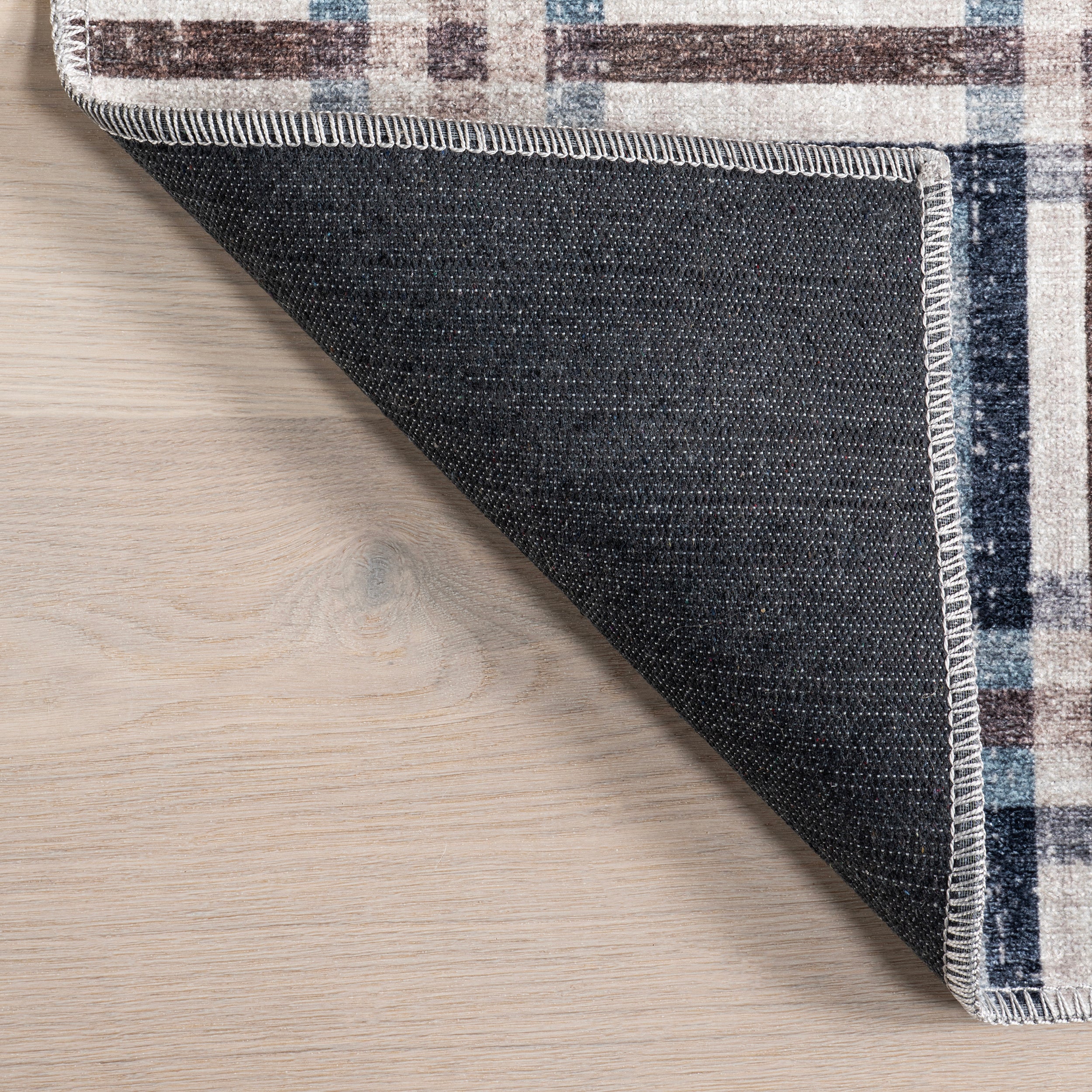 Steph Windowpane Plaid Machine Washable Area Rug - Image 7
