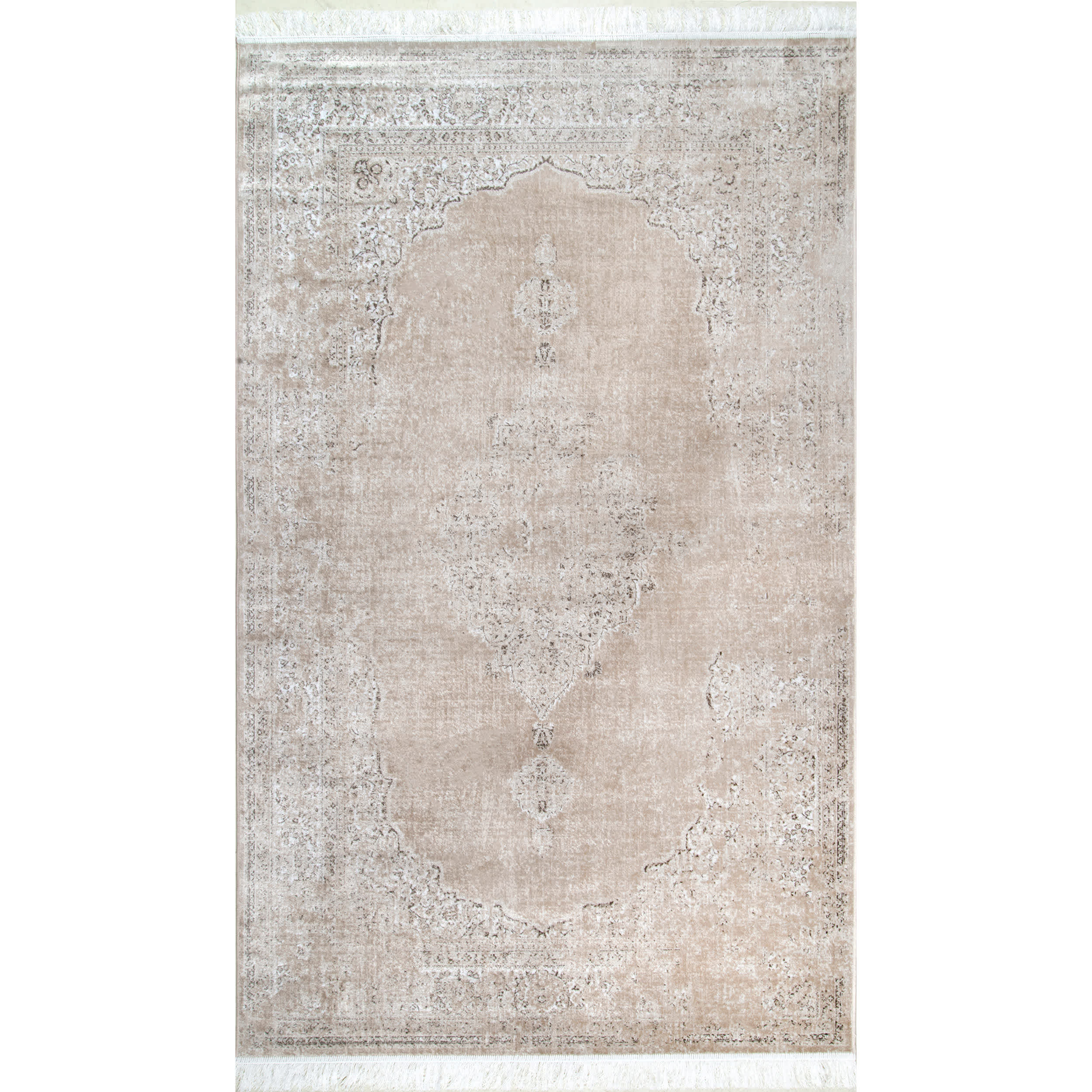 Vintage Medallion Cantrell Fringe Area Rug - Image 6