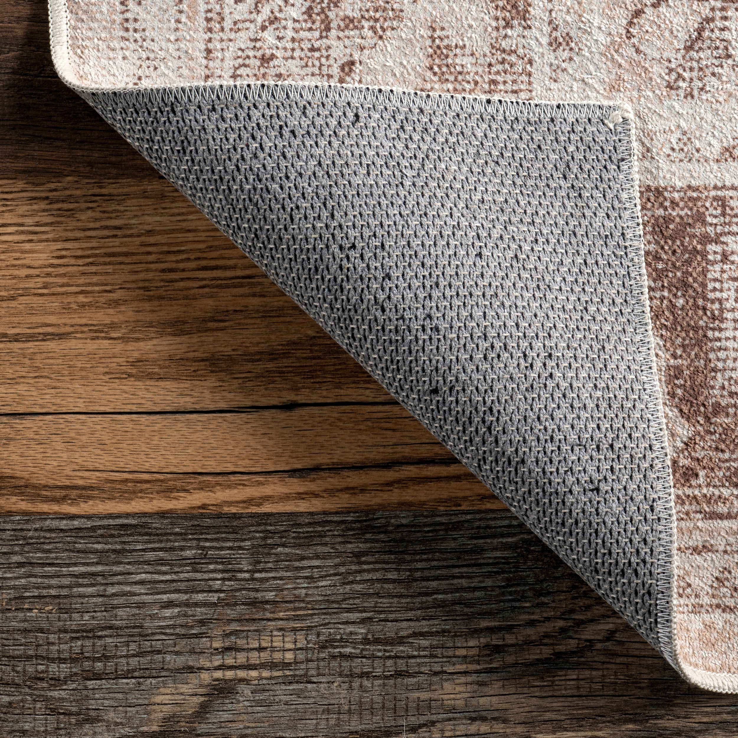 Ellamae Faded Medallion Machine Washable Area Rug - Image 7