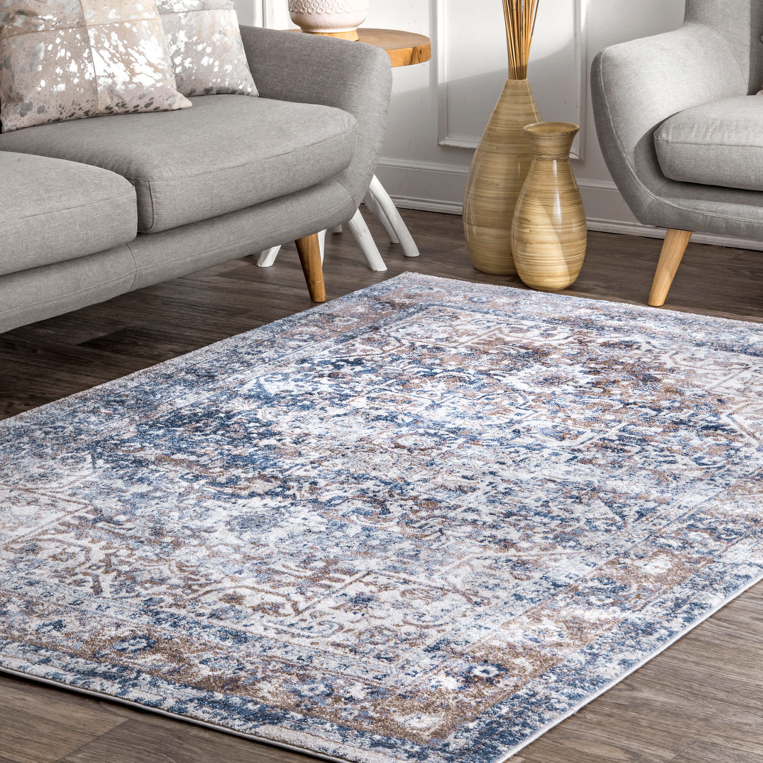 Vintage Lilah Medallion Area Rug - Image 2
