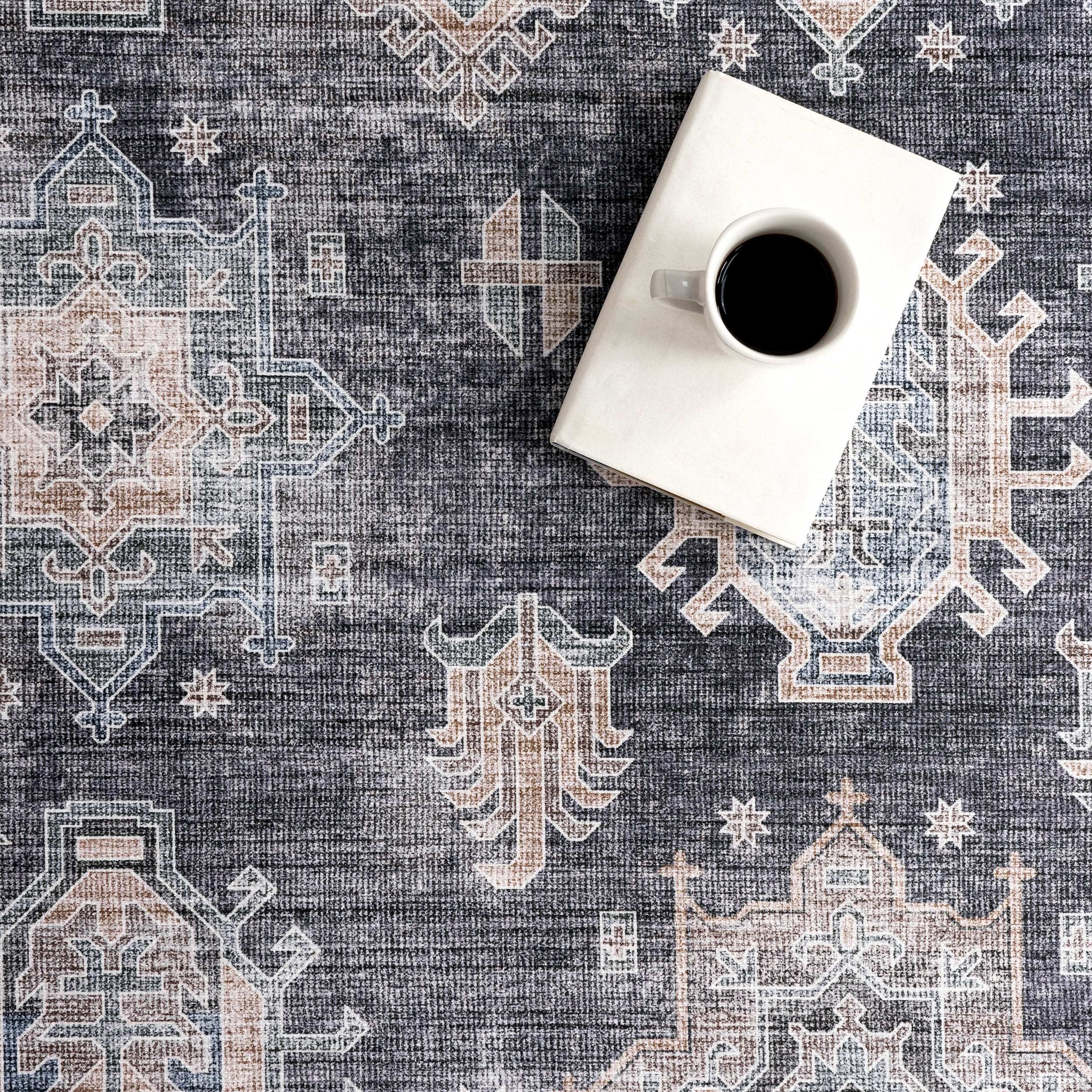 Philomena Medallion Spill Proof Machine Washable Area Rug - Image 16