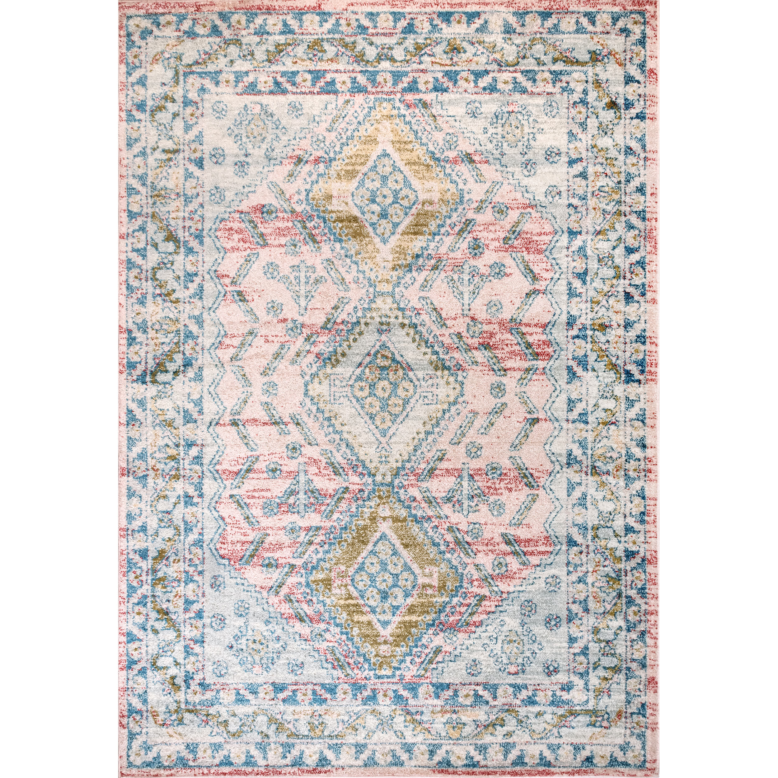 Louise Tribal Diamond Area Rug
