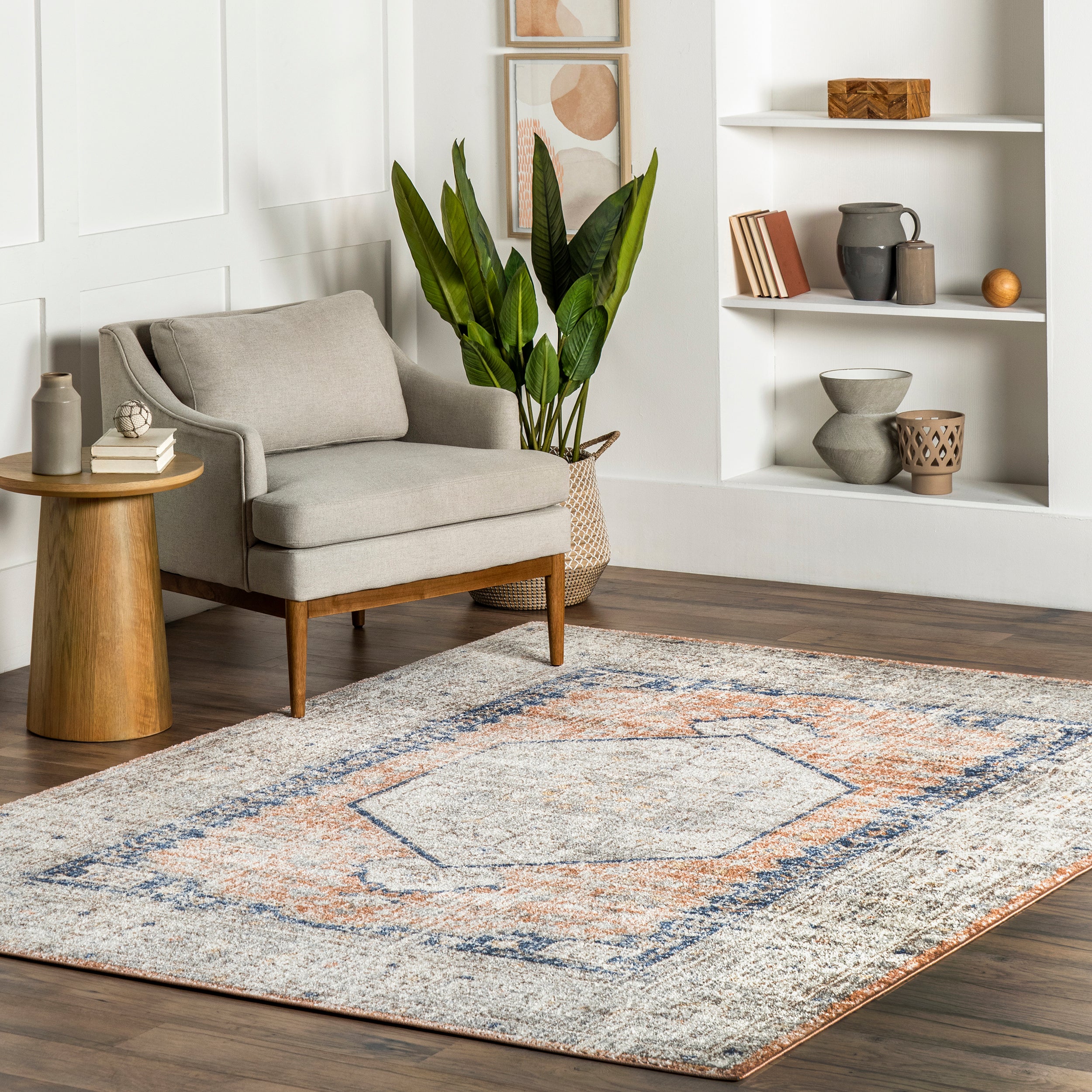 Jacquie Vintage Floral Area Rug - Image 2