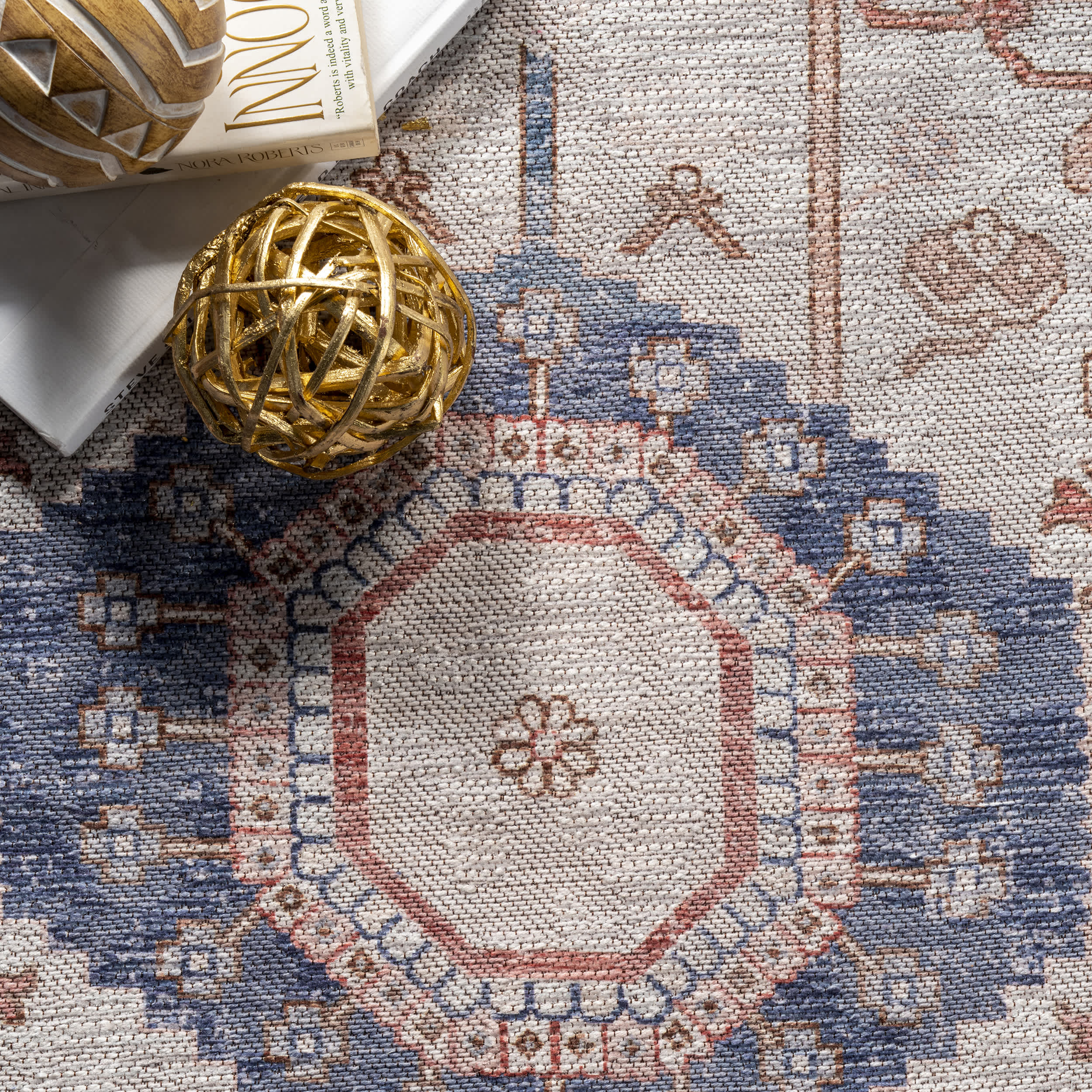 Polly Traditional Medallion Area Rug - Image 6