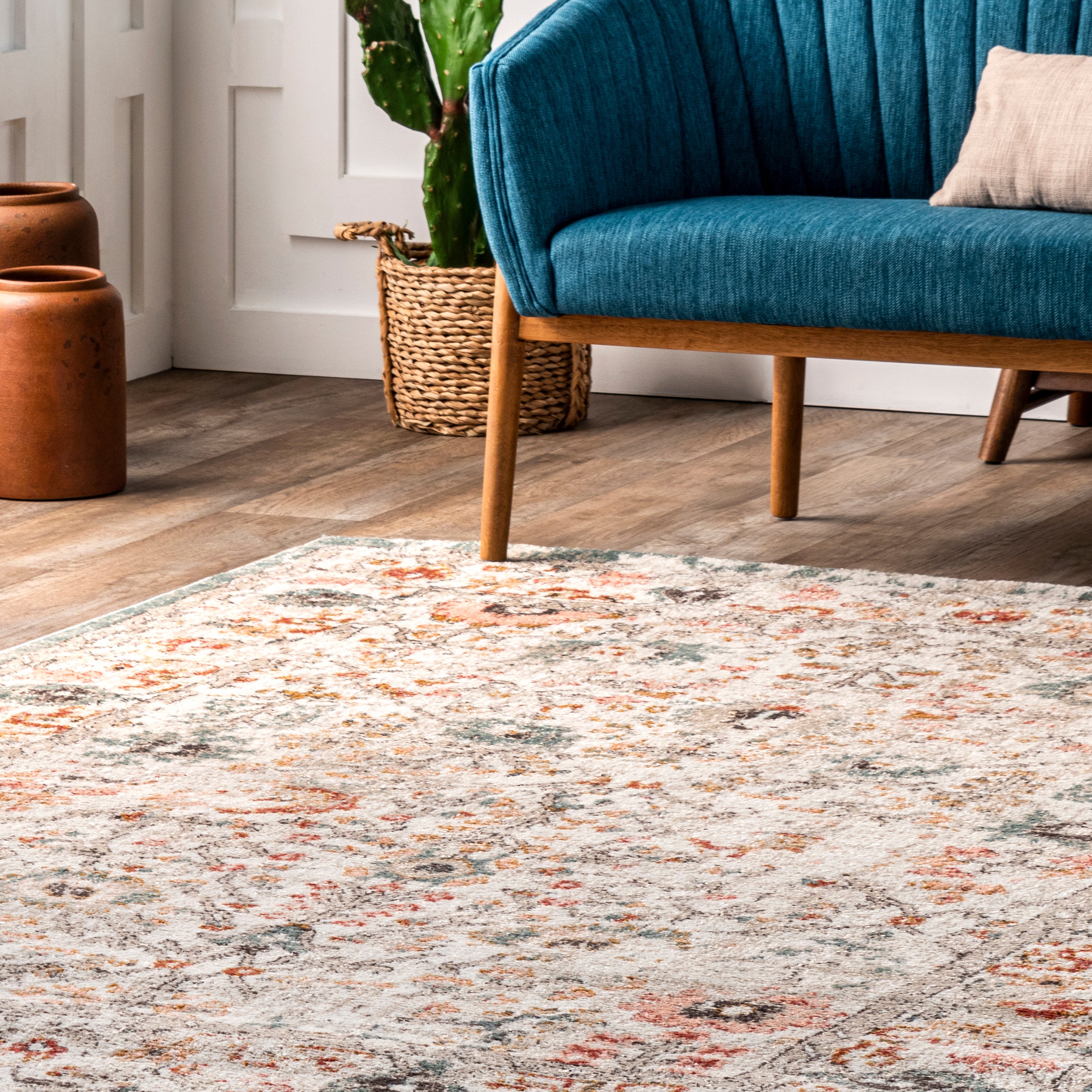 Lenore Vintage Floral Area Rug - Image 9