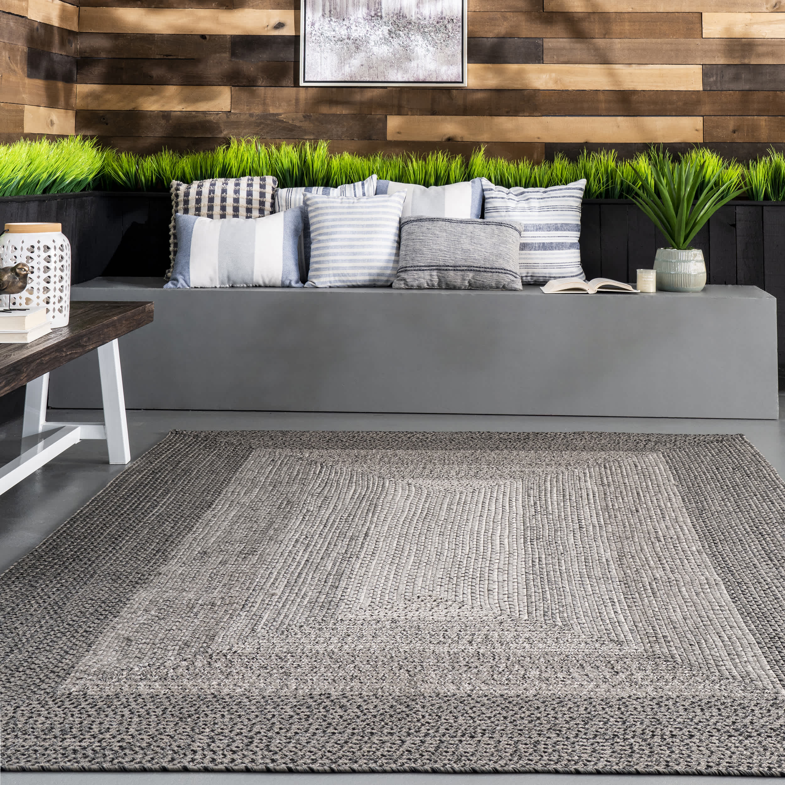 Jayda Braided Ombre Indoor/Outdoor Area Rug - Image 17