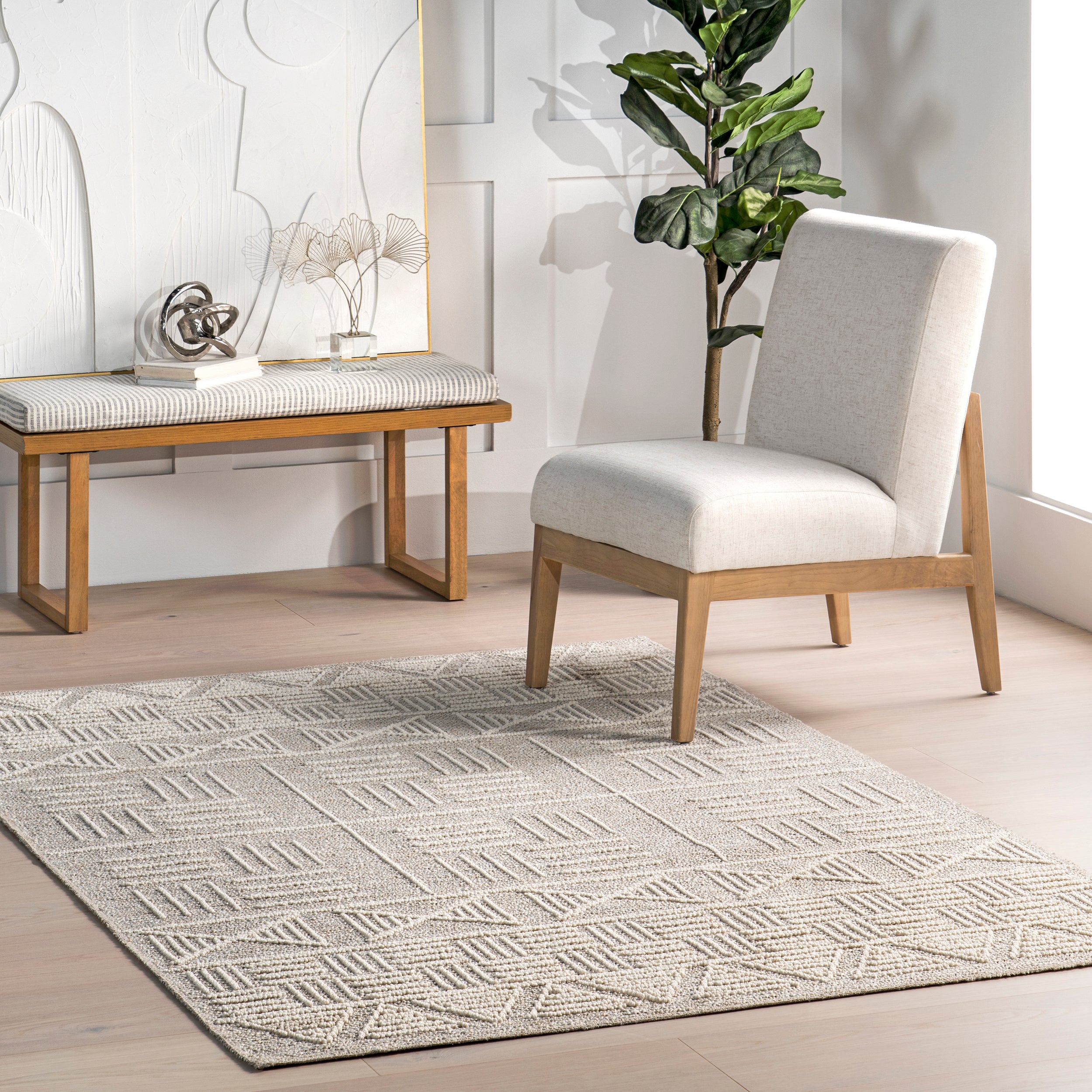 Demetra Casual Geometric Area Rug - Image 2