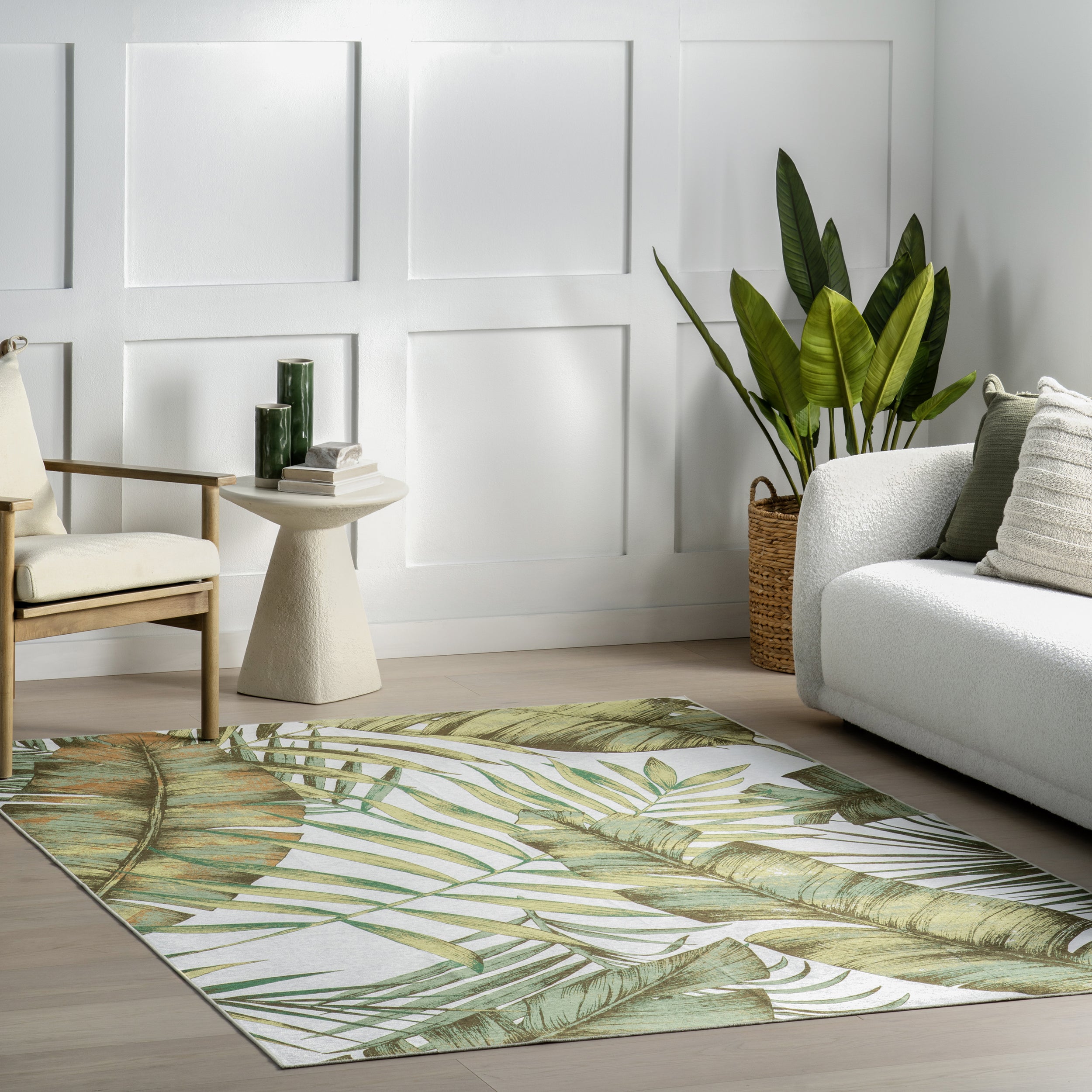 Cyra Splashguard Graphic Machine Washable Area Rug - Image 2