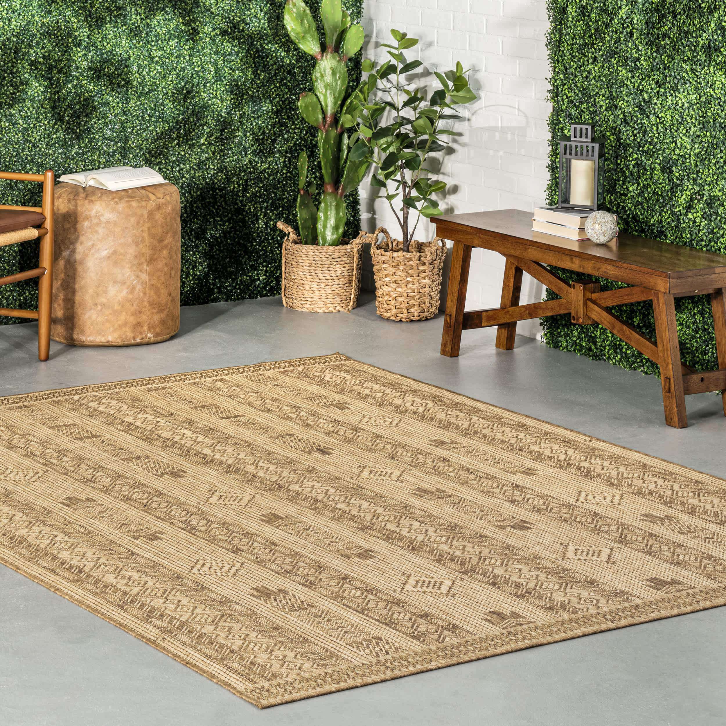 Jemma Tribal Bands Indoor/Outdoor Area Rug - Image 2