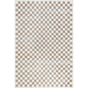 Lulie Checkered Machine Washable Area Rug