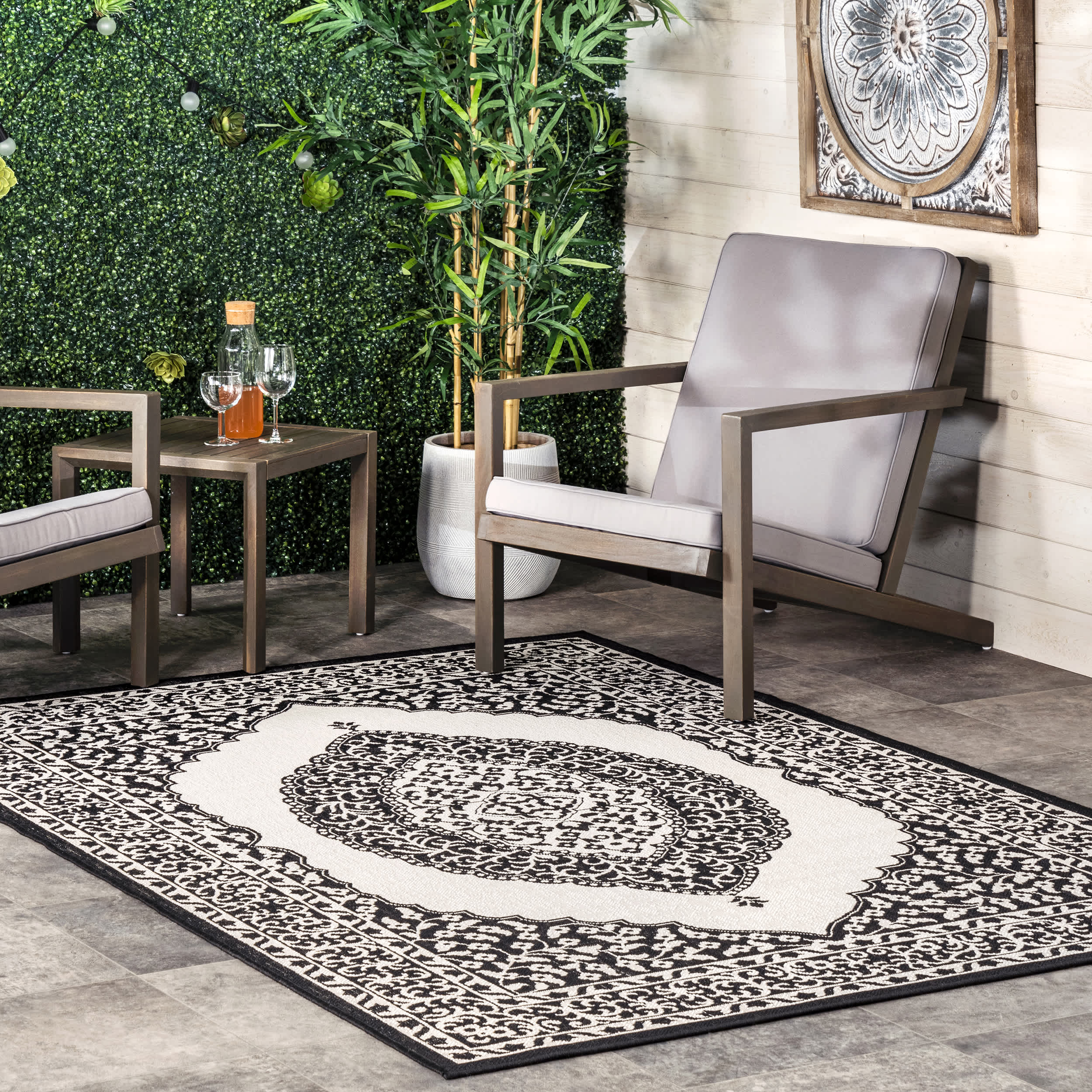 Fiona Medallion Indoor/Outdoor Area Rug - Image 19