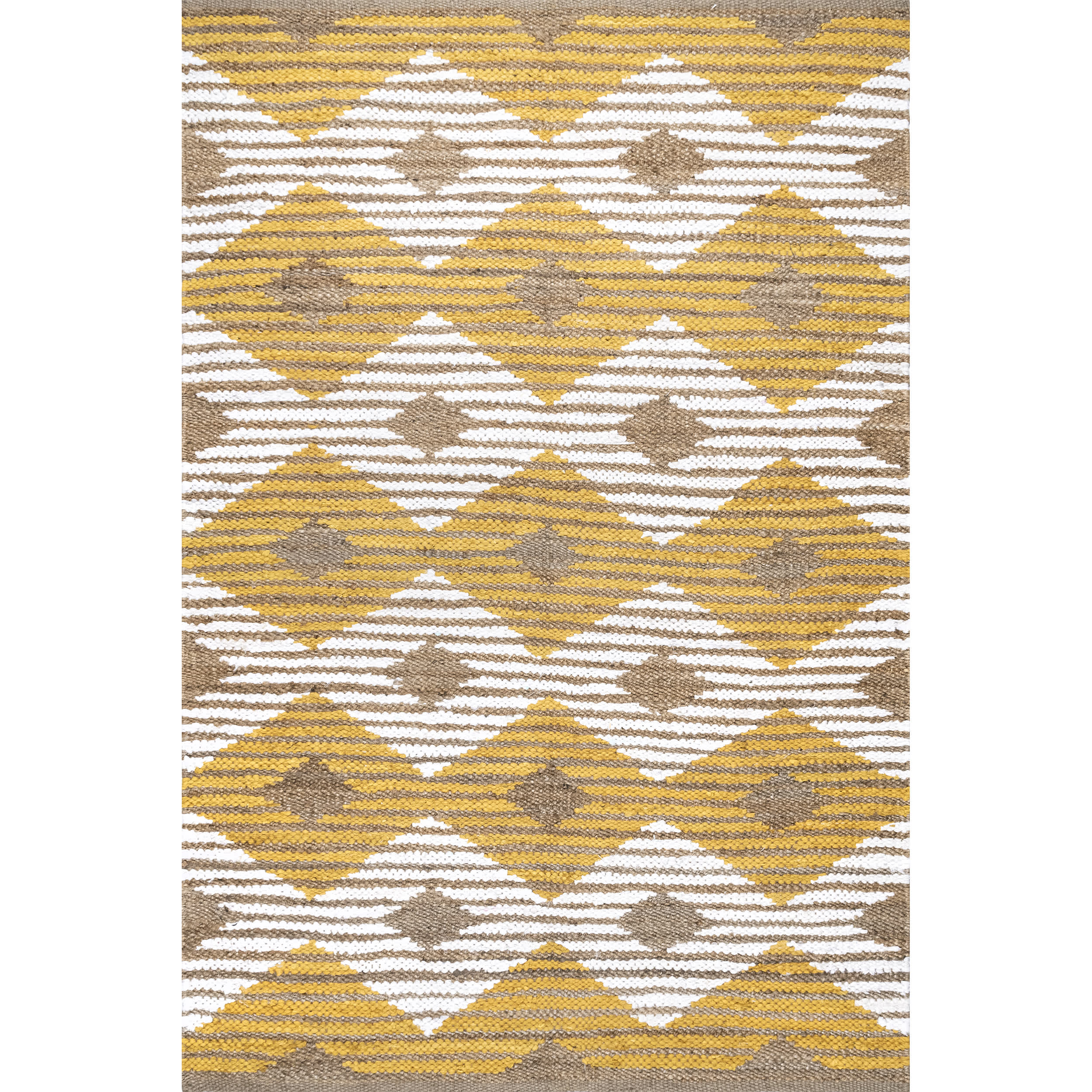Hand Braided Marla Denim And Jute Diamonds - Image 11
