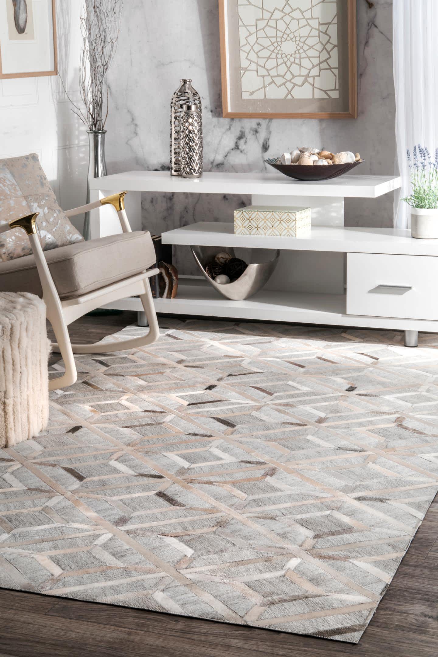 Handmade Cowhide Chanda Area Rug - Image 2