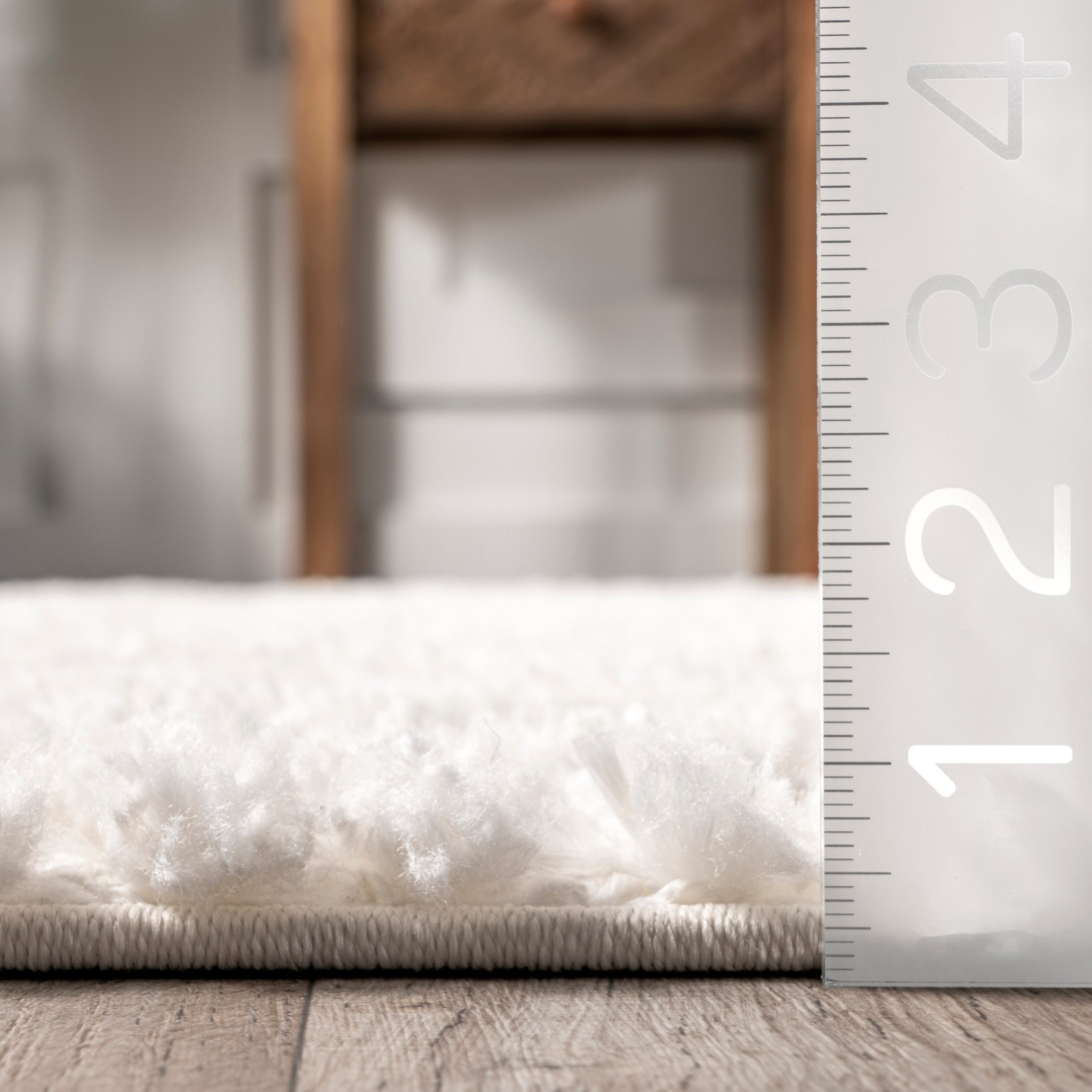 Akia Lattice High/Low Tassel Area Rug - Image 3