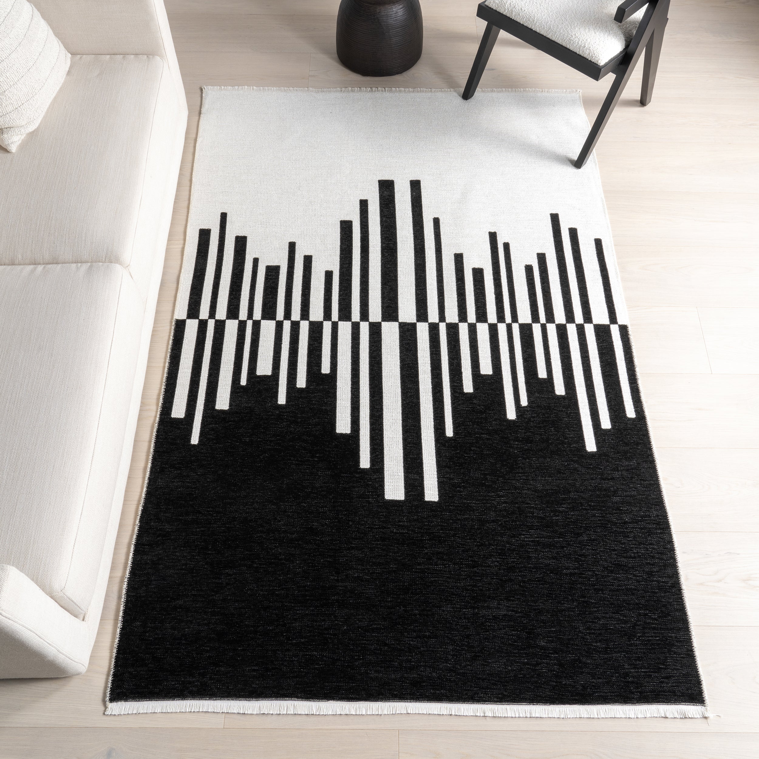 Olea Abstract Machine Washable Area Rug - Image 2
