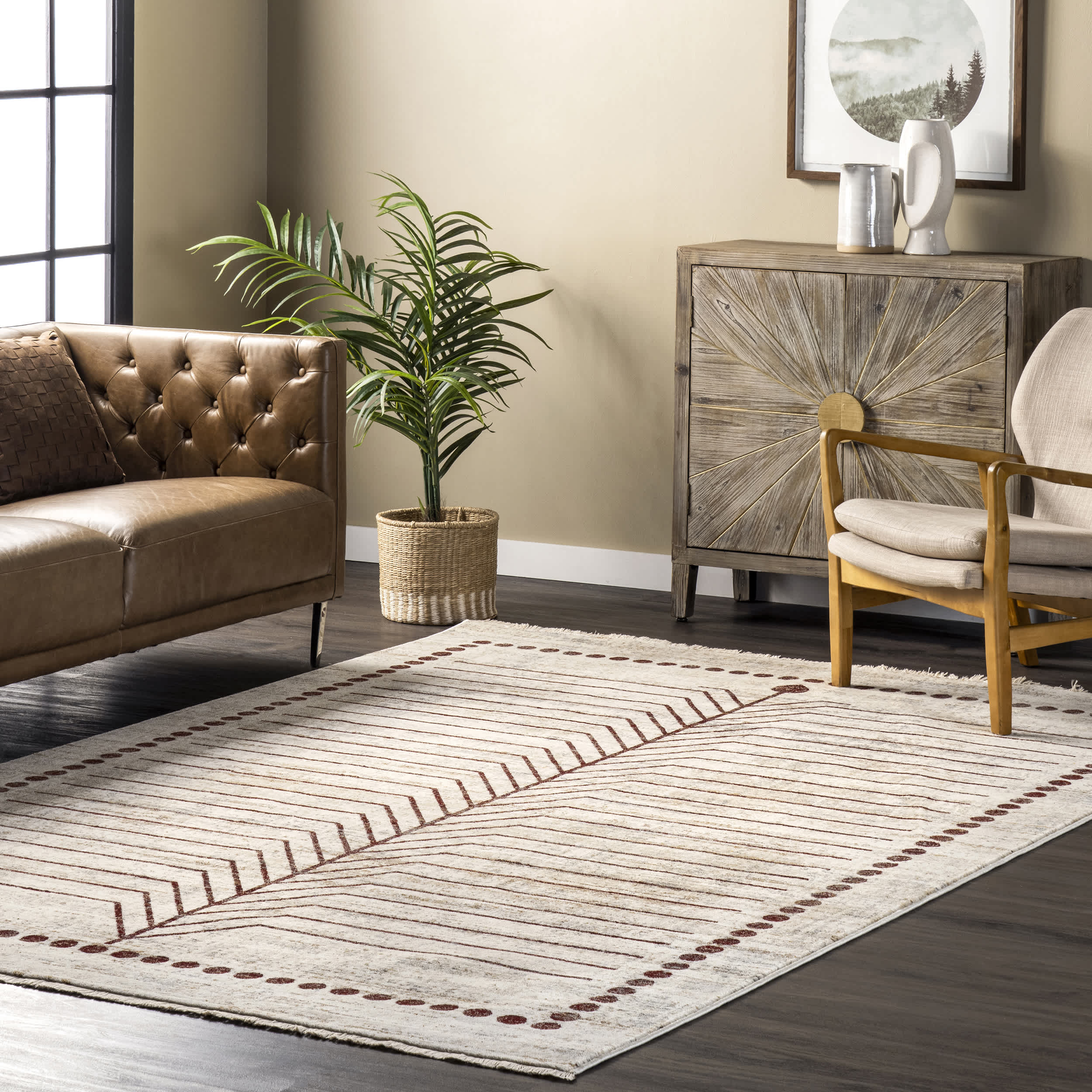 Gothic Zen Fringed Area Rug - Image 2