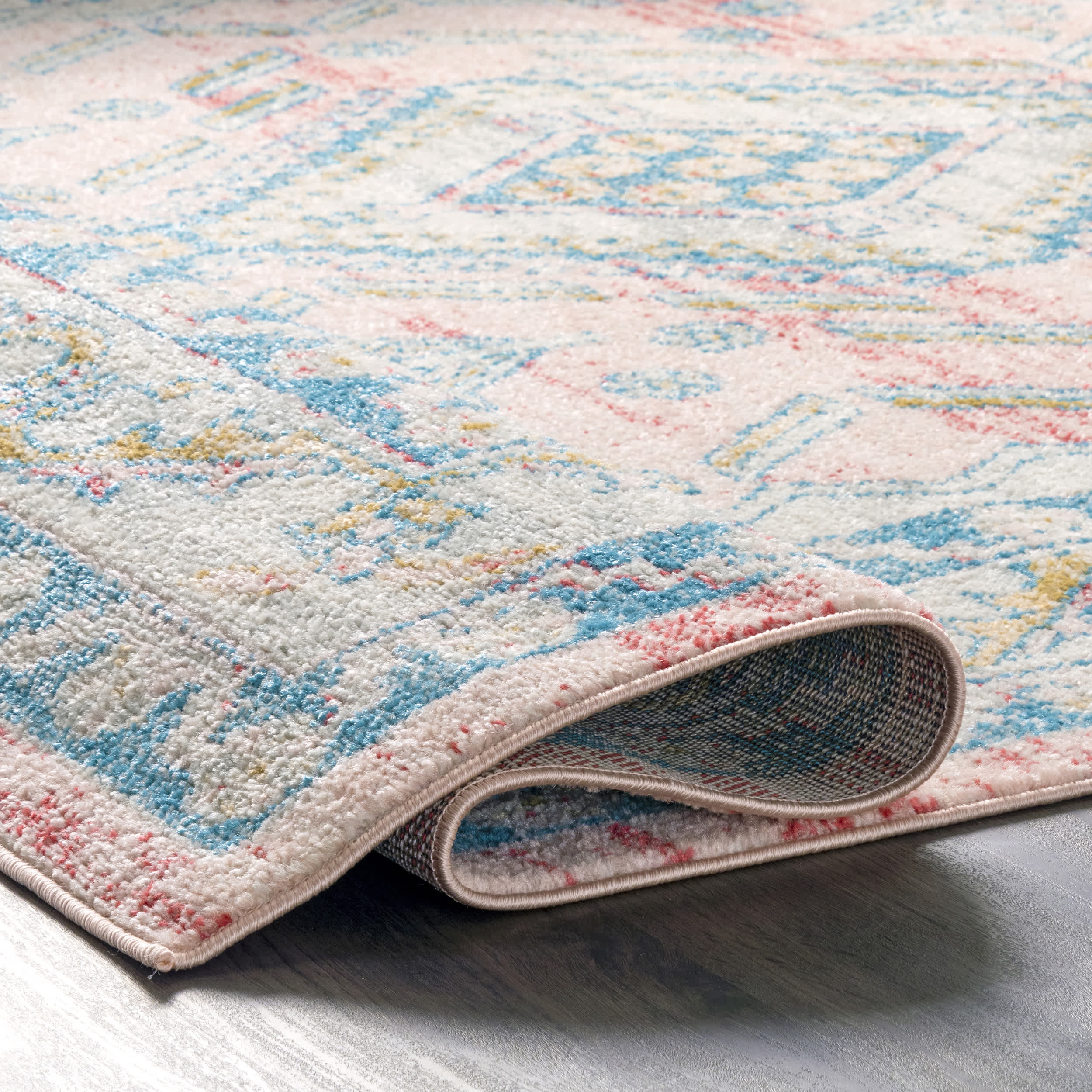 Louise Tribal Diamond Area Rug - Image 4