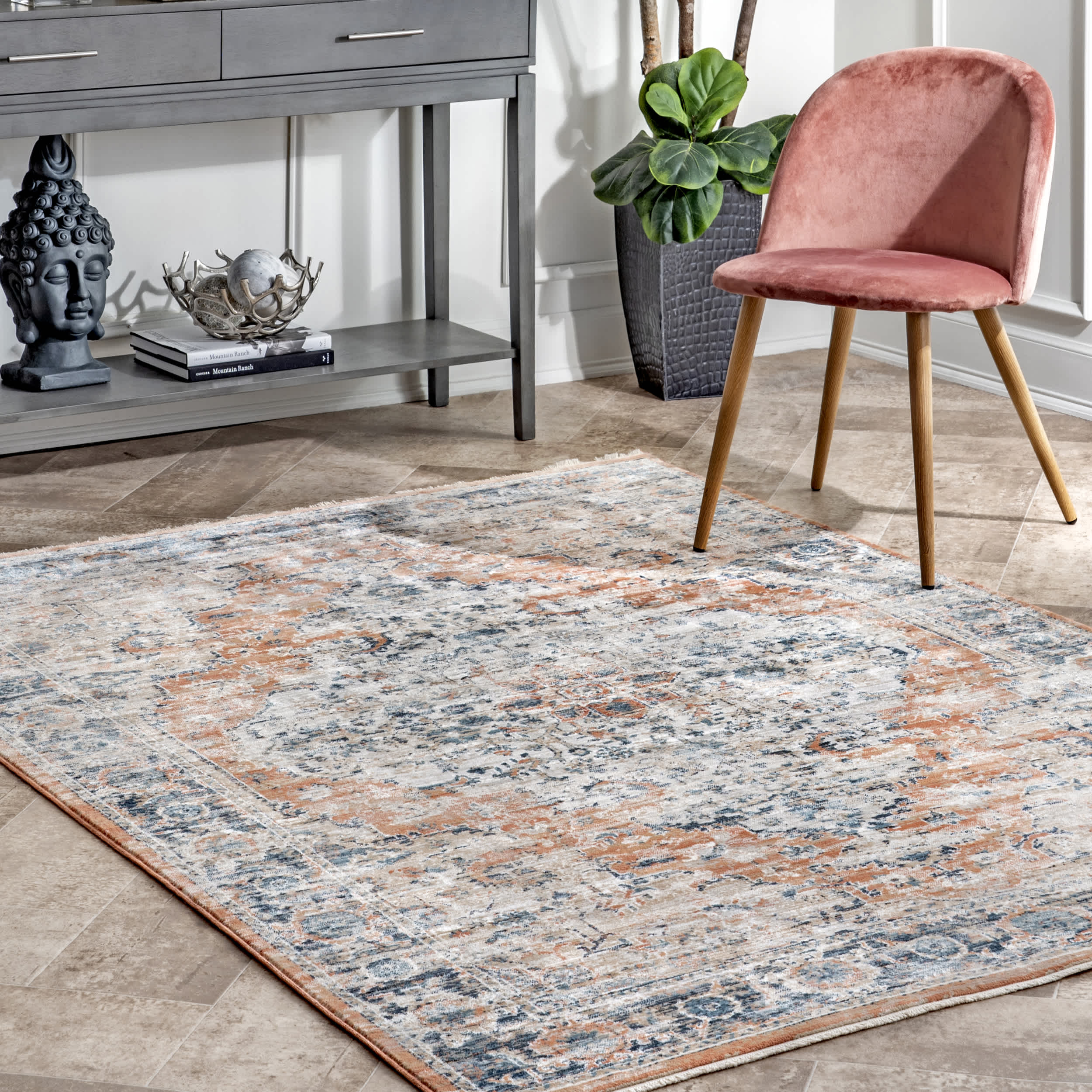 Piper Shaded Snowflakes Area Rug - Image 2