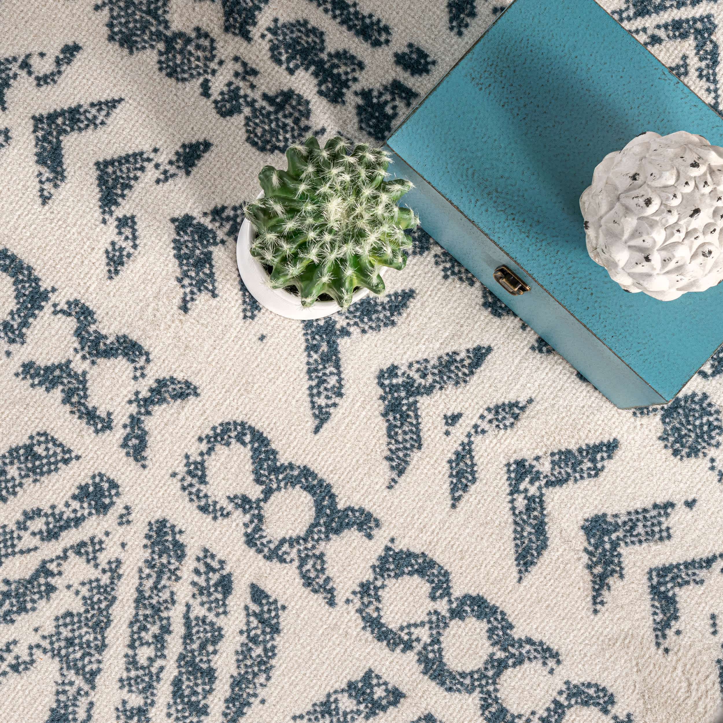 Chloe Tribal Motif Banded Area Rug - Image 6