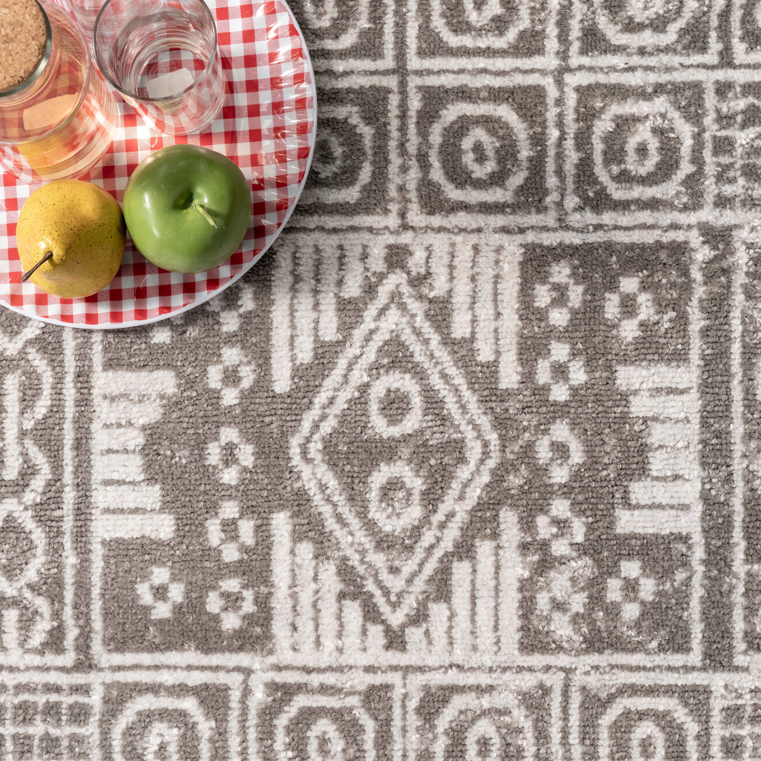 Irene Tribal Panel Area Rug - Image 6