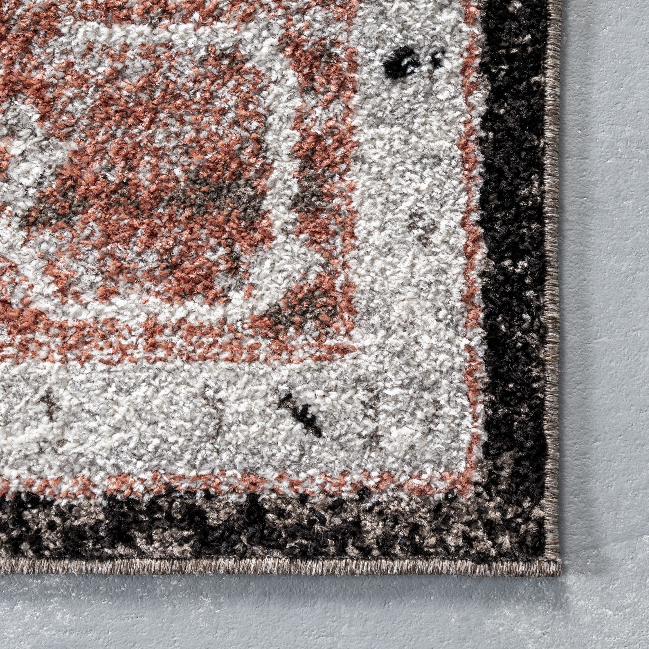 Deanna Distressed Traditional Medallion Cotton Blend Area Rug - Image 5