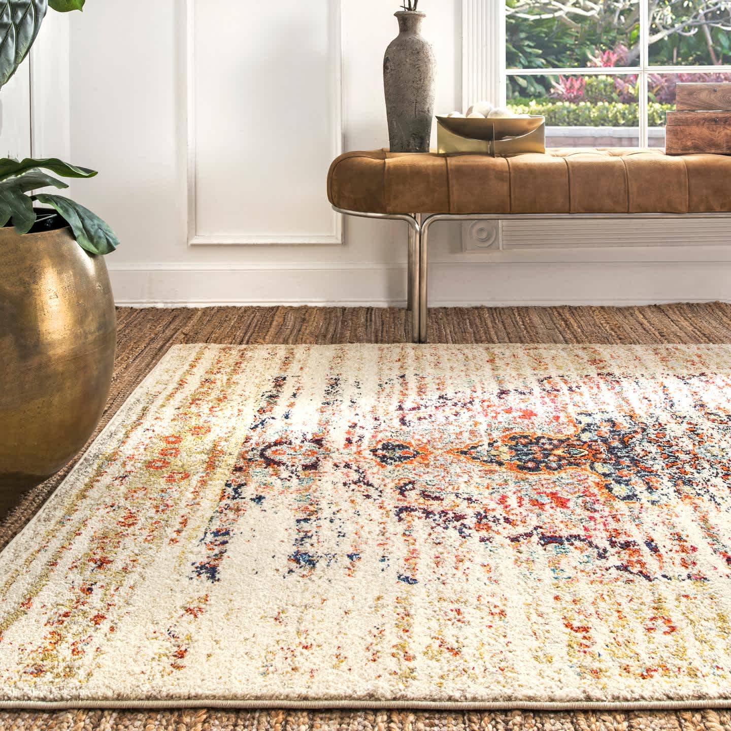 Distressed Persian Sarita Area Rug - Image 16