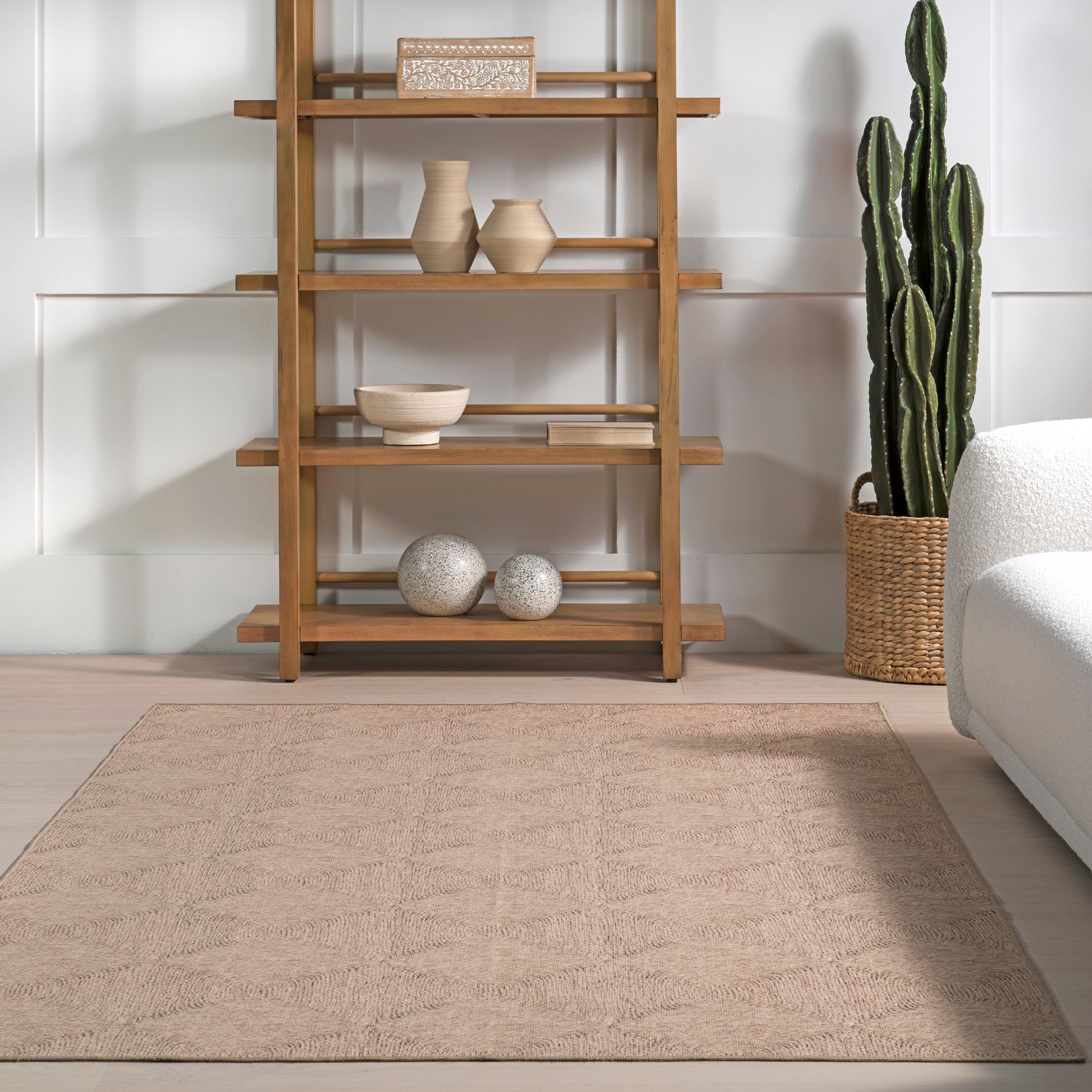 Joplin Casual Trellis Cotton Machine Washable Area Rug - Image 8