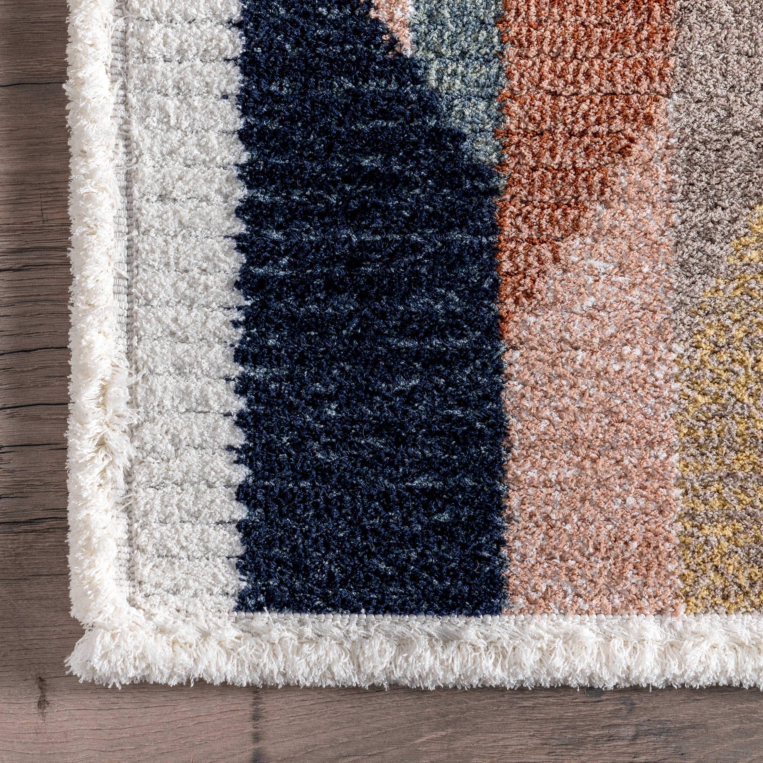Inga Modern Abstract Fringe Area Rug - Image 5